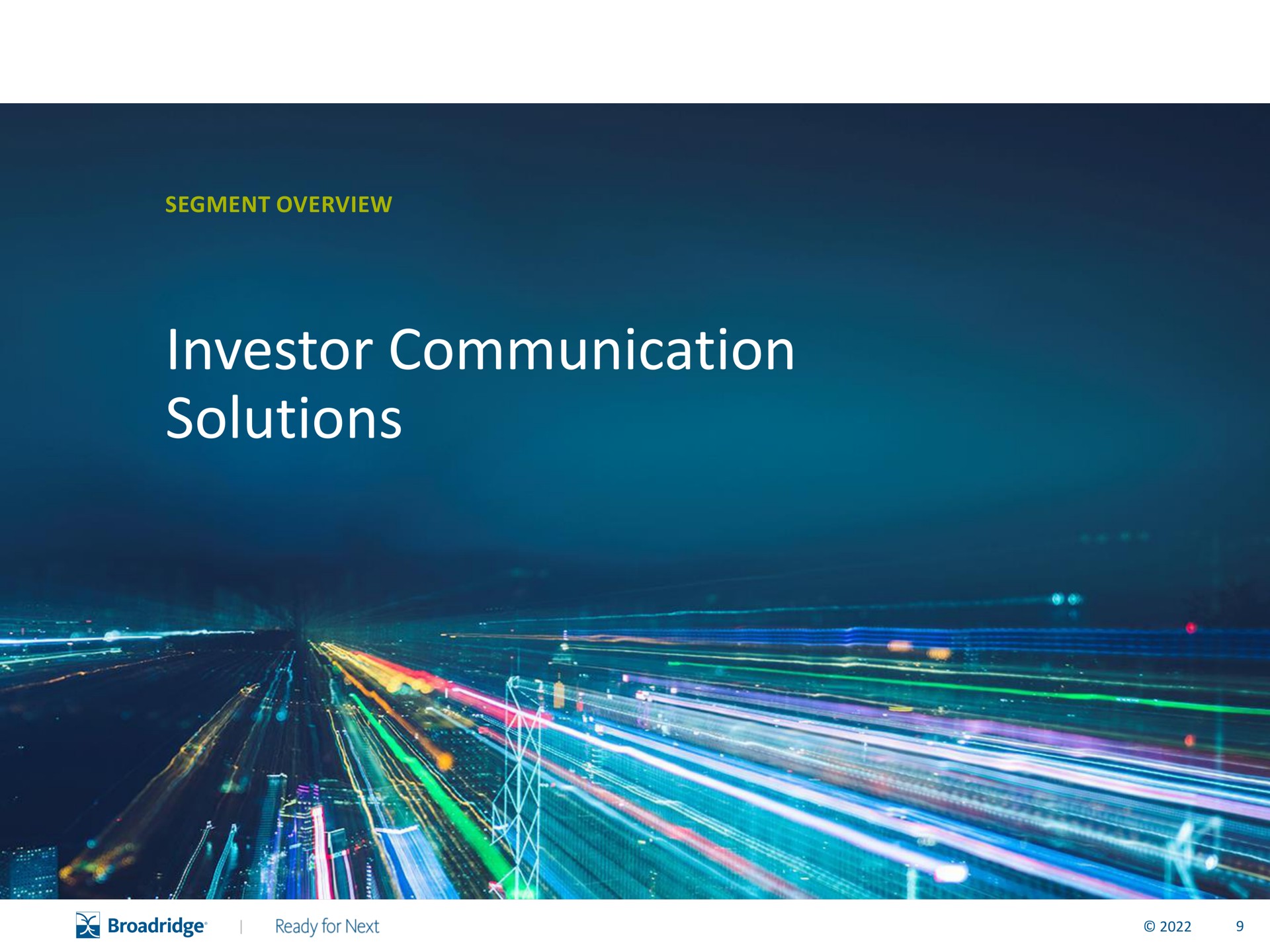 investor communication solutions | Broadridge Financial Solutions