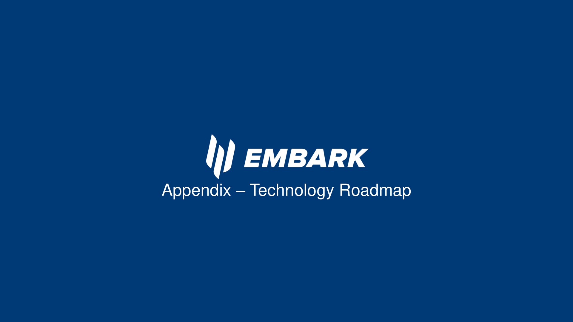 appendix technology ray | Embark