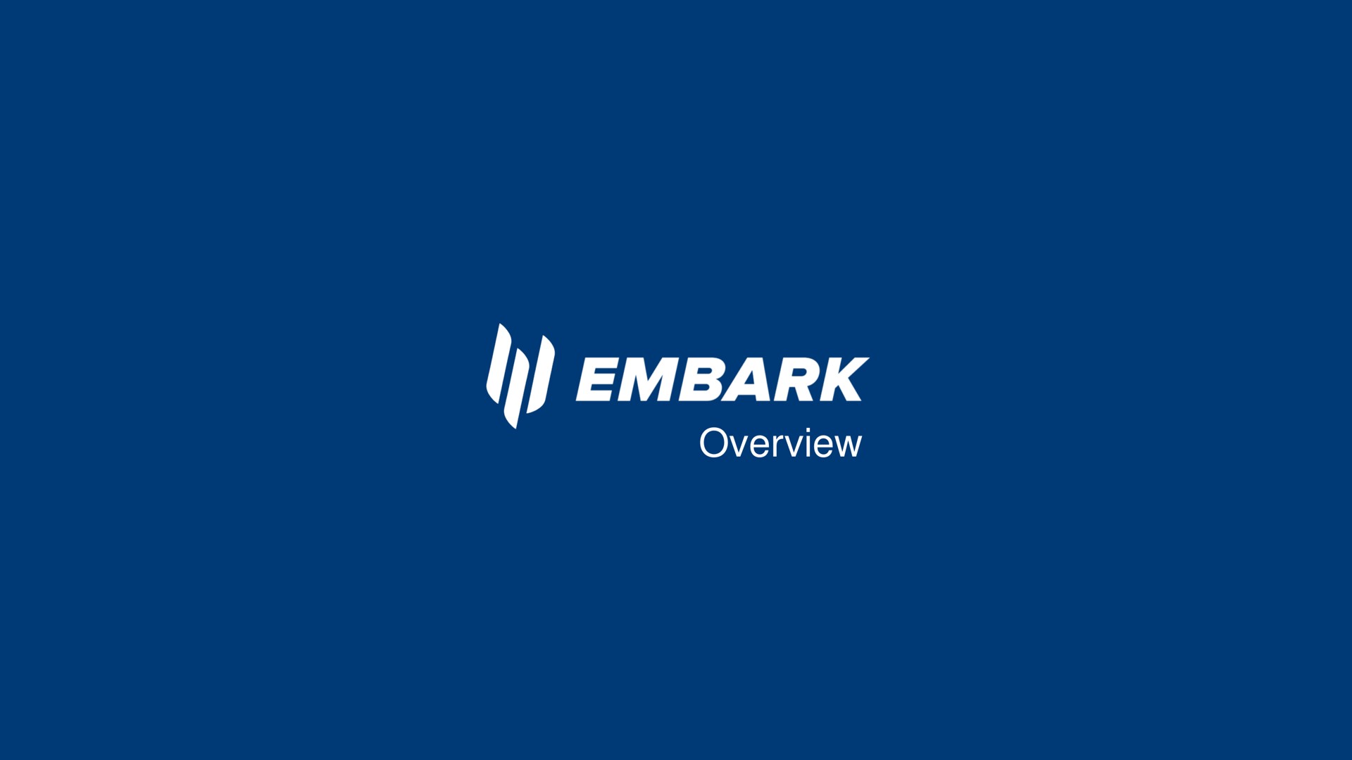 overview embark | Embark