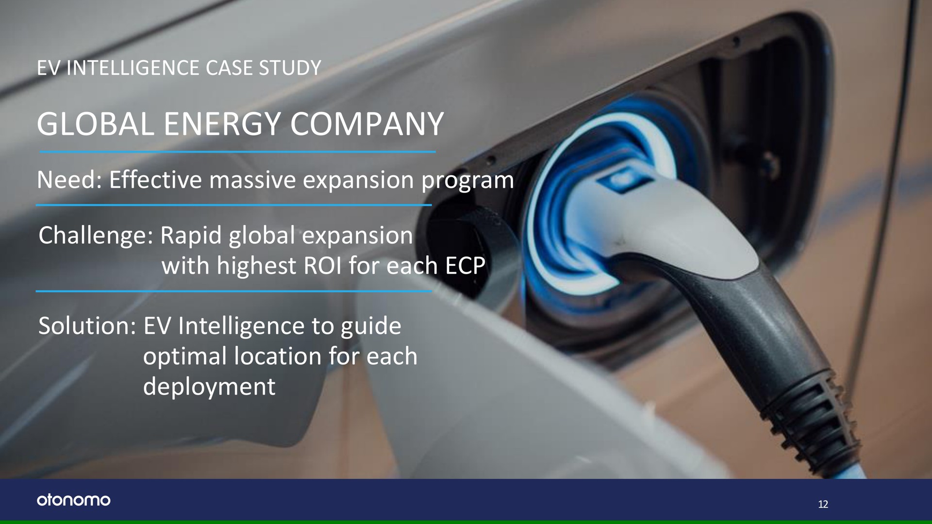 intelligence case study global energy company need effective massive expansion program challenge rapid global expansion with highest roi for each solution intelligence to guide optimal location for each deployment tog elects he tay | Otonomo