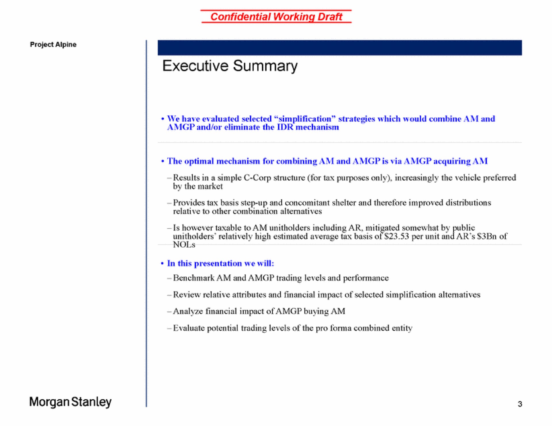 executive summary morgan | Morgan Stanley