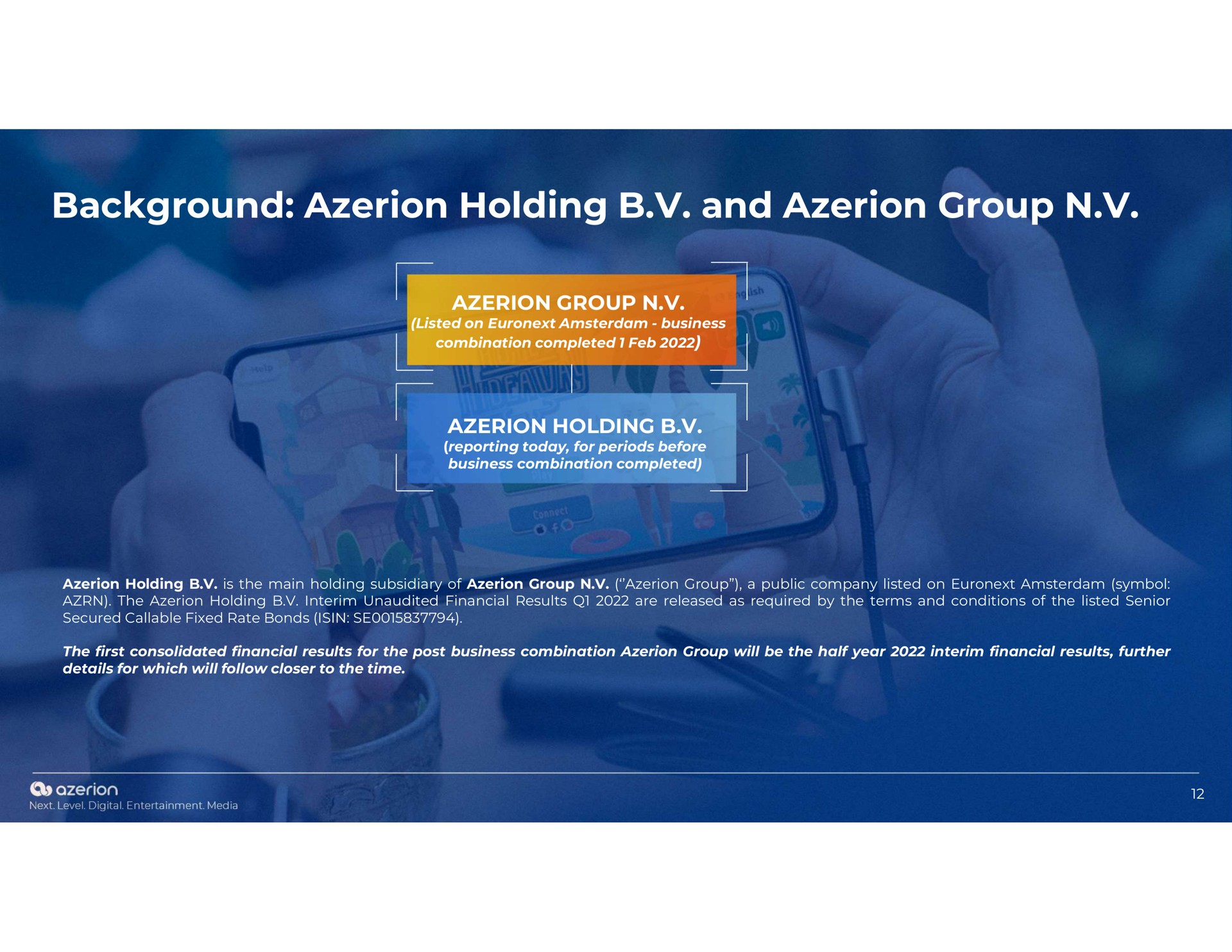 background holding and group | Azerion