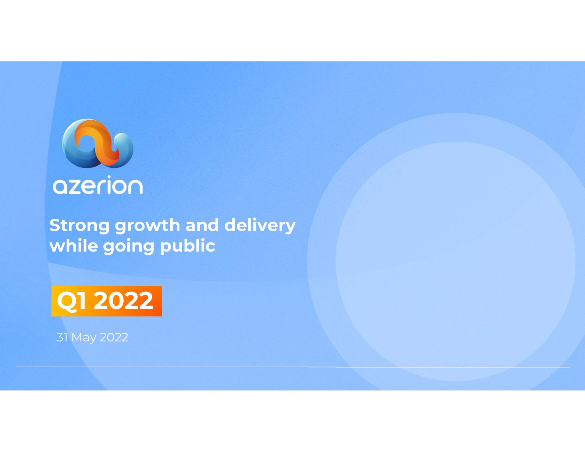 strong growth and delivery while going public | Azerion