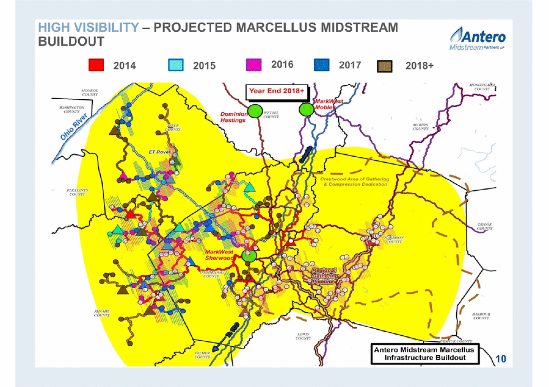high visibility projected midstream me | Antero Midstream Partners