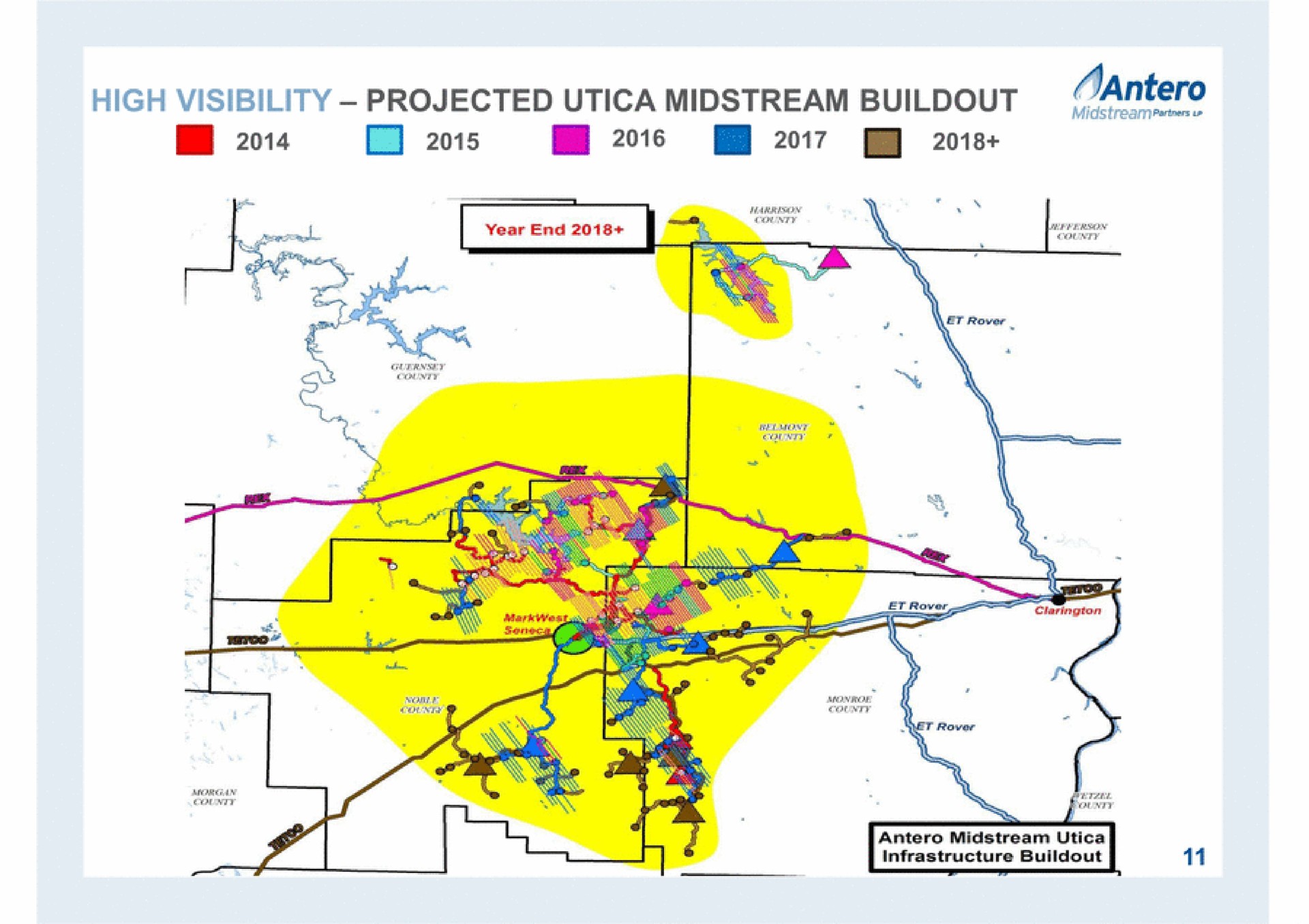 high visibility projected midstream me | Antero Midstream Partners