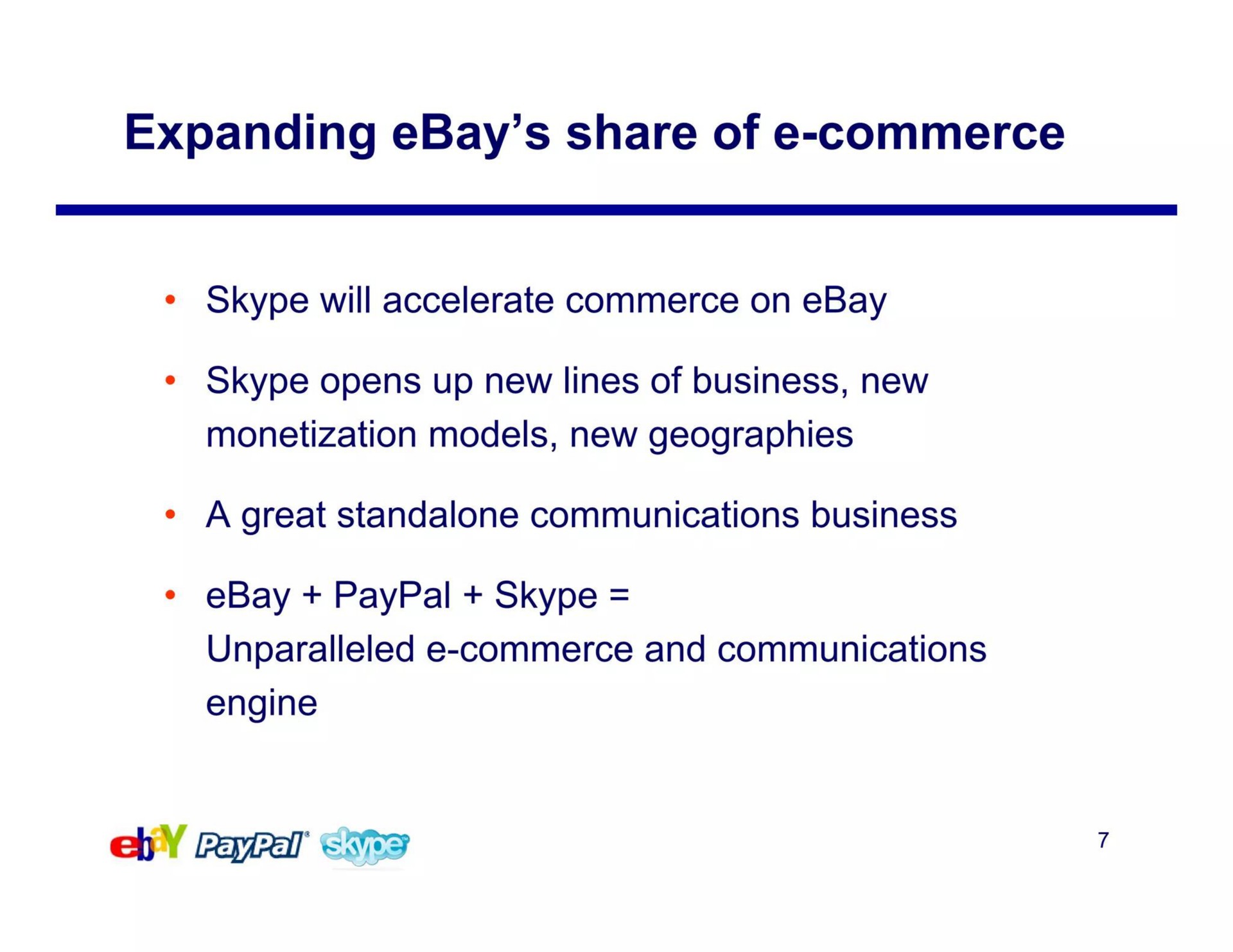 expanding share of commerce | eBay