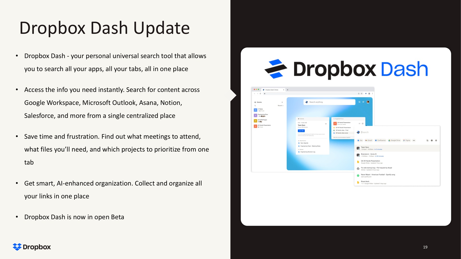 dash update | Dropbox