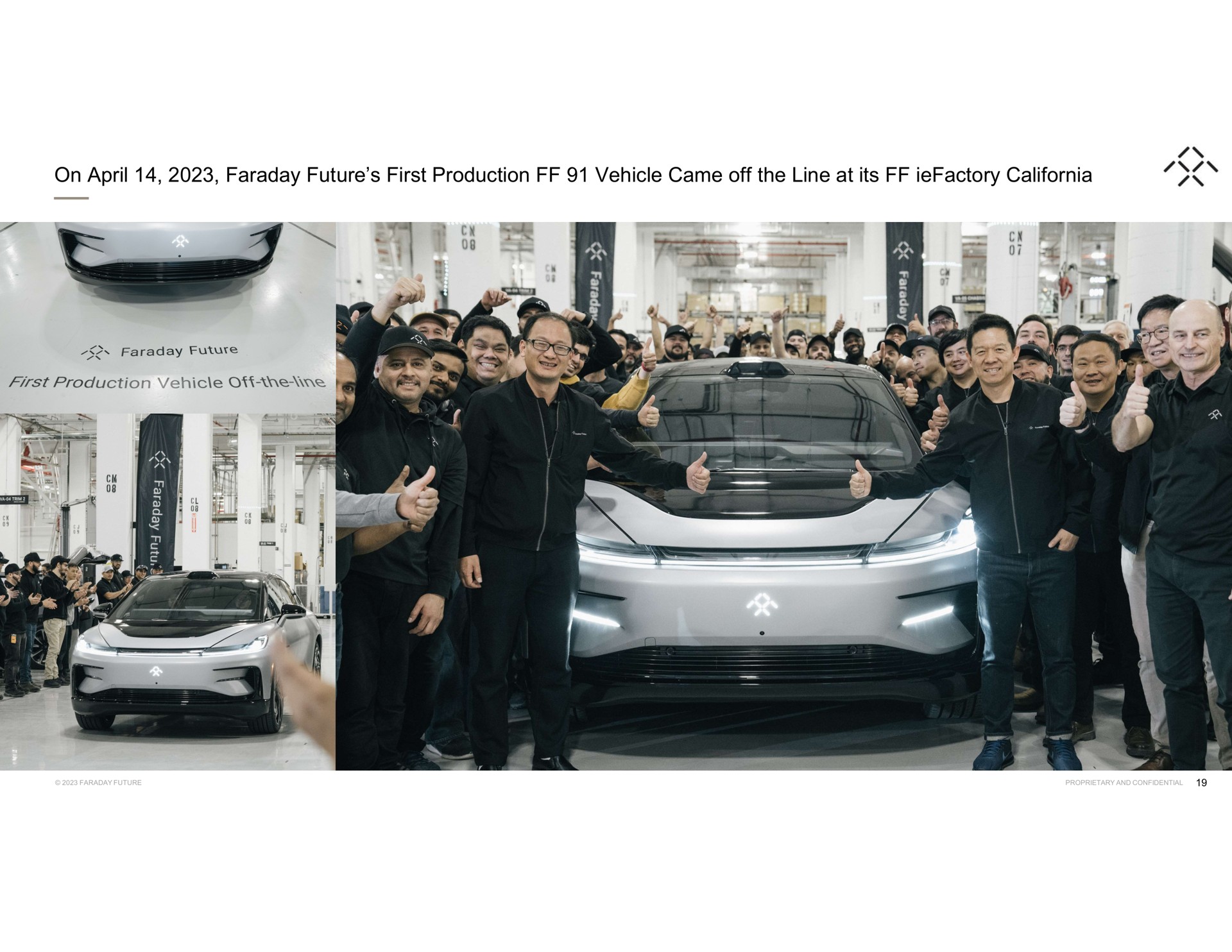 on faraday future first production vehicle came off the line at its fig i | Faraday Future