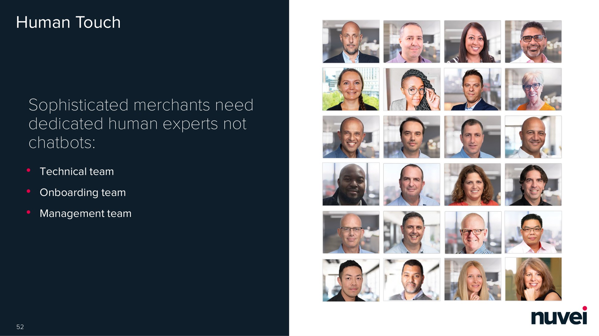 human touch sophisticated merchants need dedicated human experts not | Nuvei