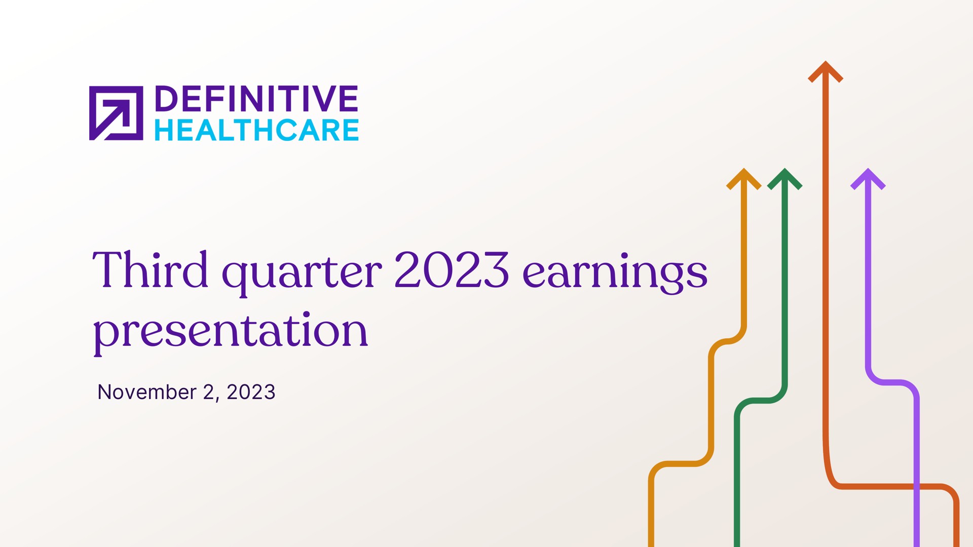 third quarter earnings presentation definitive | Definitive Healthcare