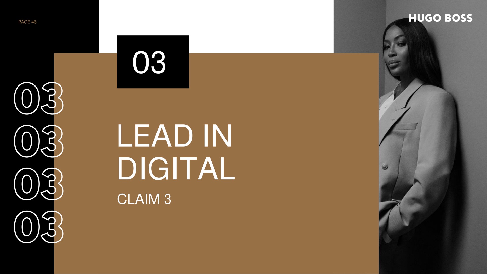 lead in digital claim | Hugo Boss