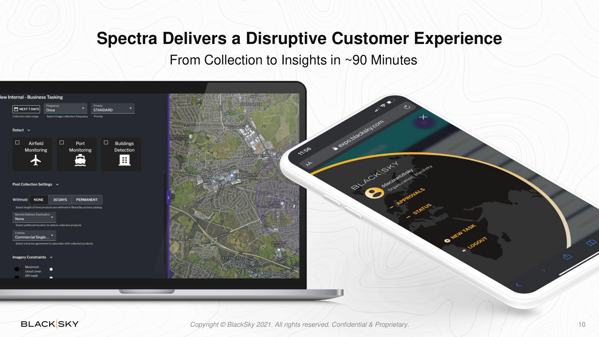spectra delivers a disruptive customer experience from collection to insights in minutes | BlackSky