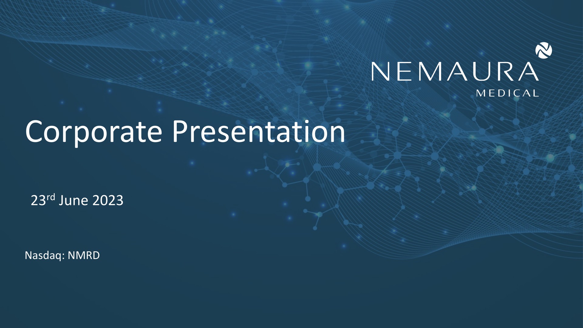 corporate presentation | Nemaura Medical
