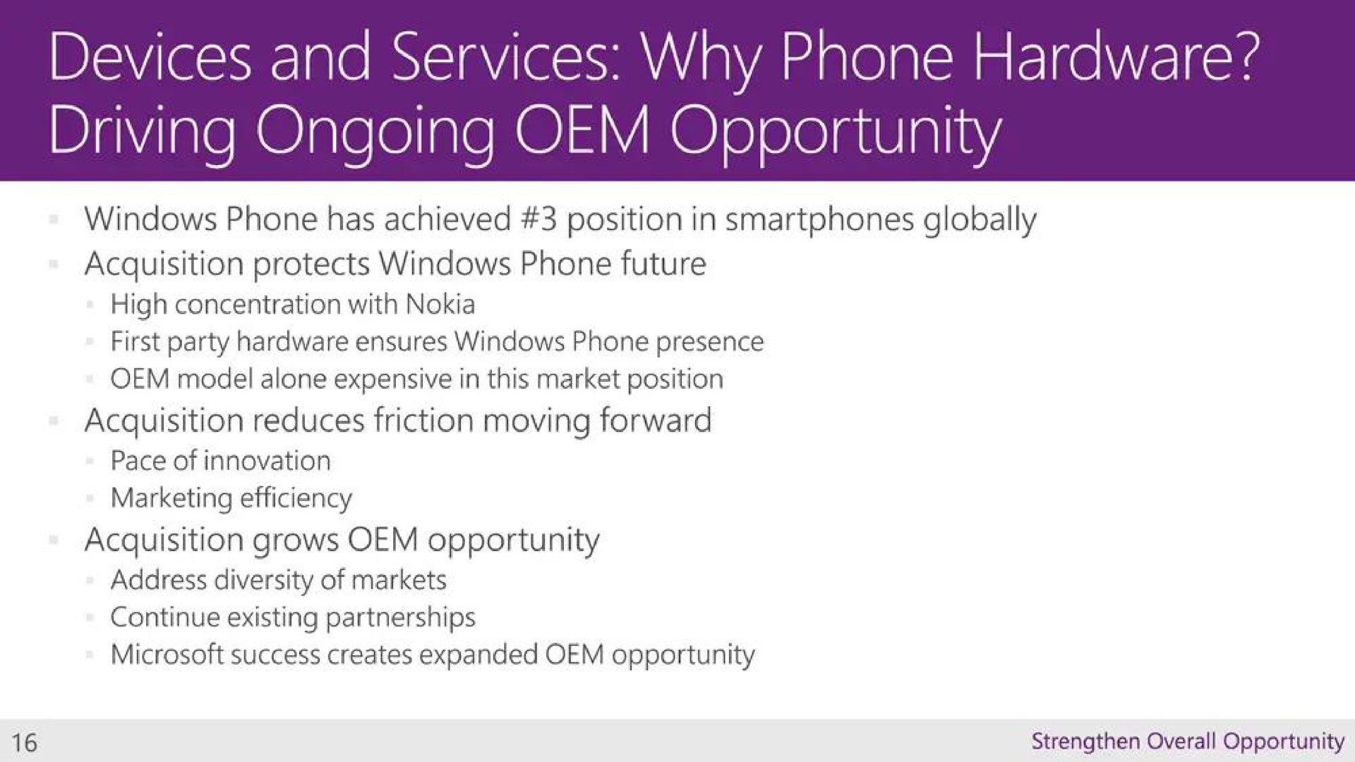 devices and services why phone hardware driving ongoing opportunity | Microsoft
