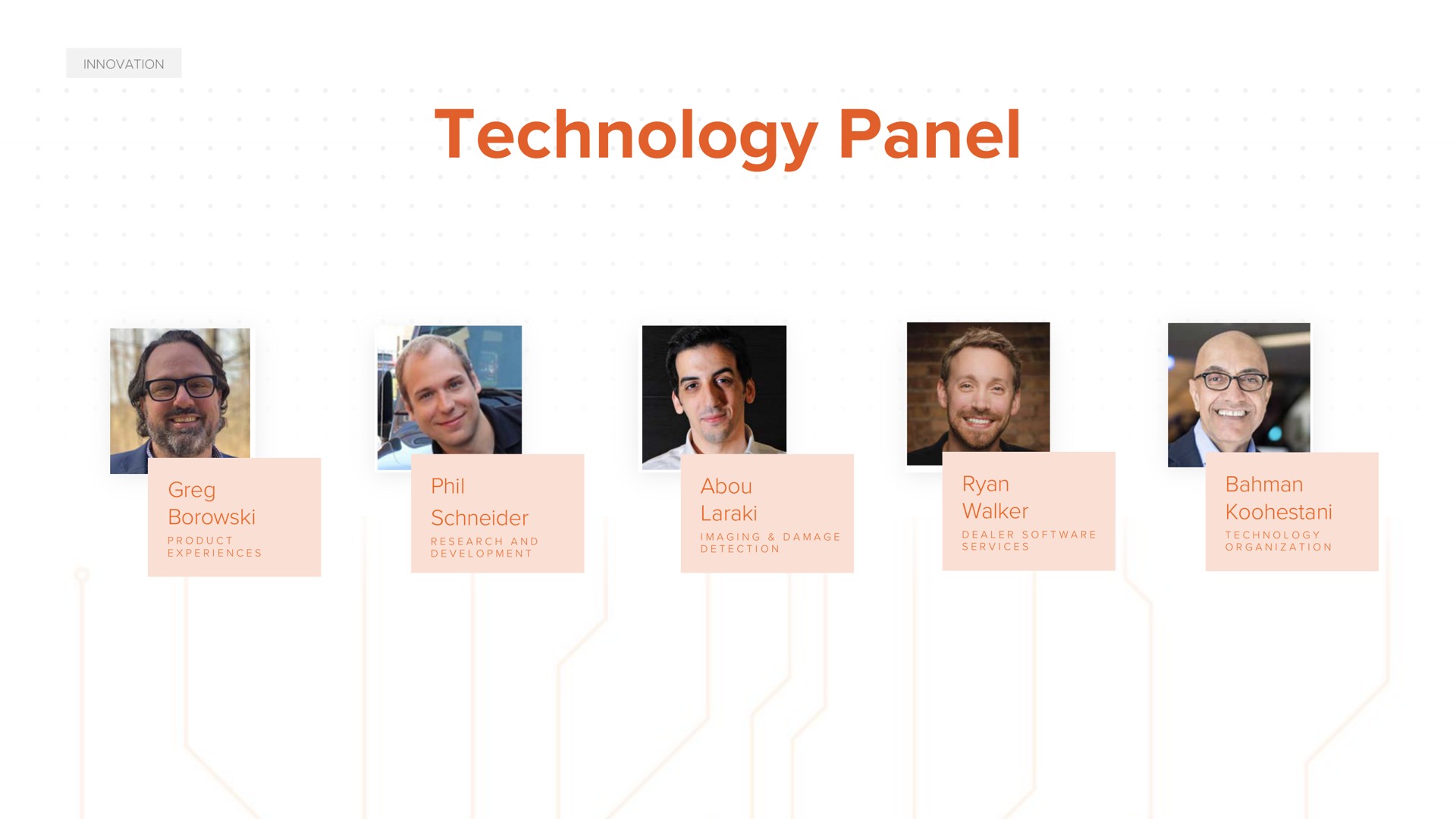 technology panel as schneider research and walker services organization | ACV Auctions