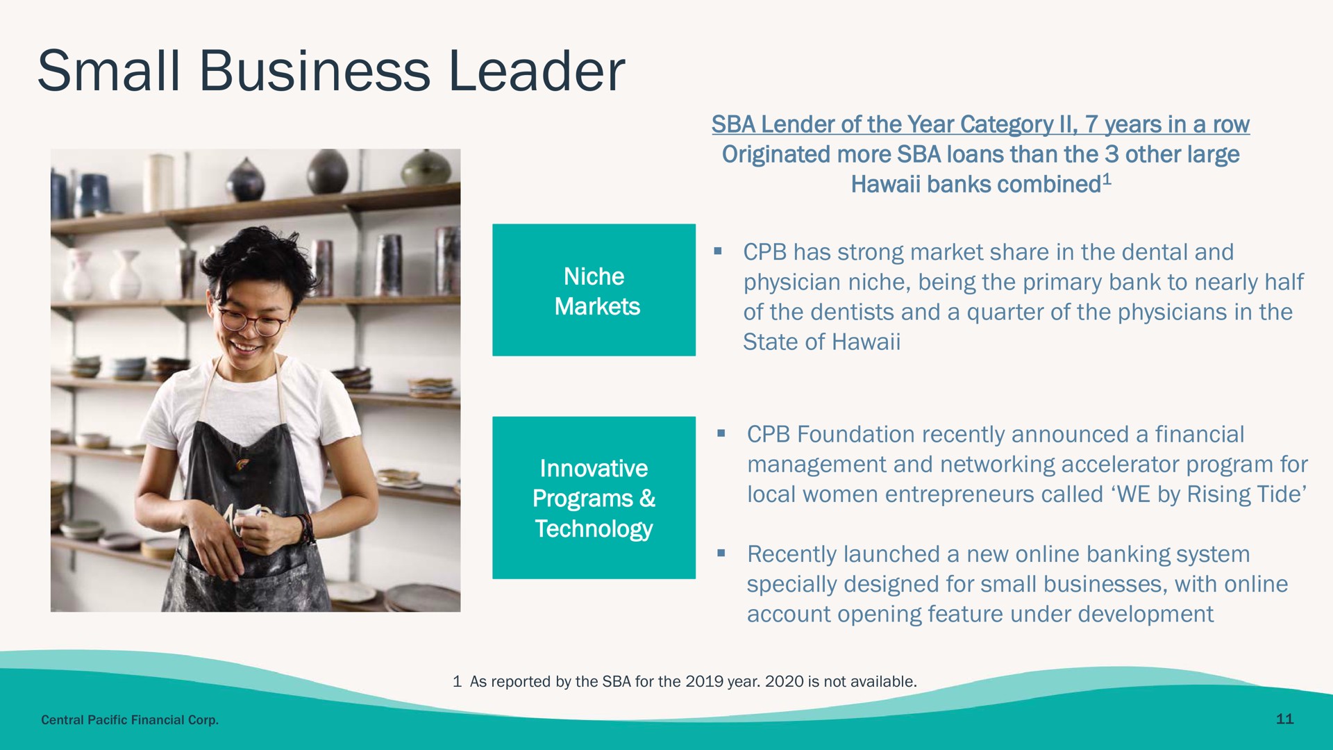 small business leader | Central Pacific Financial