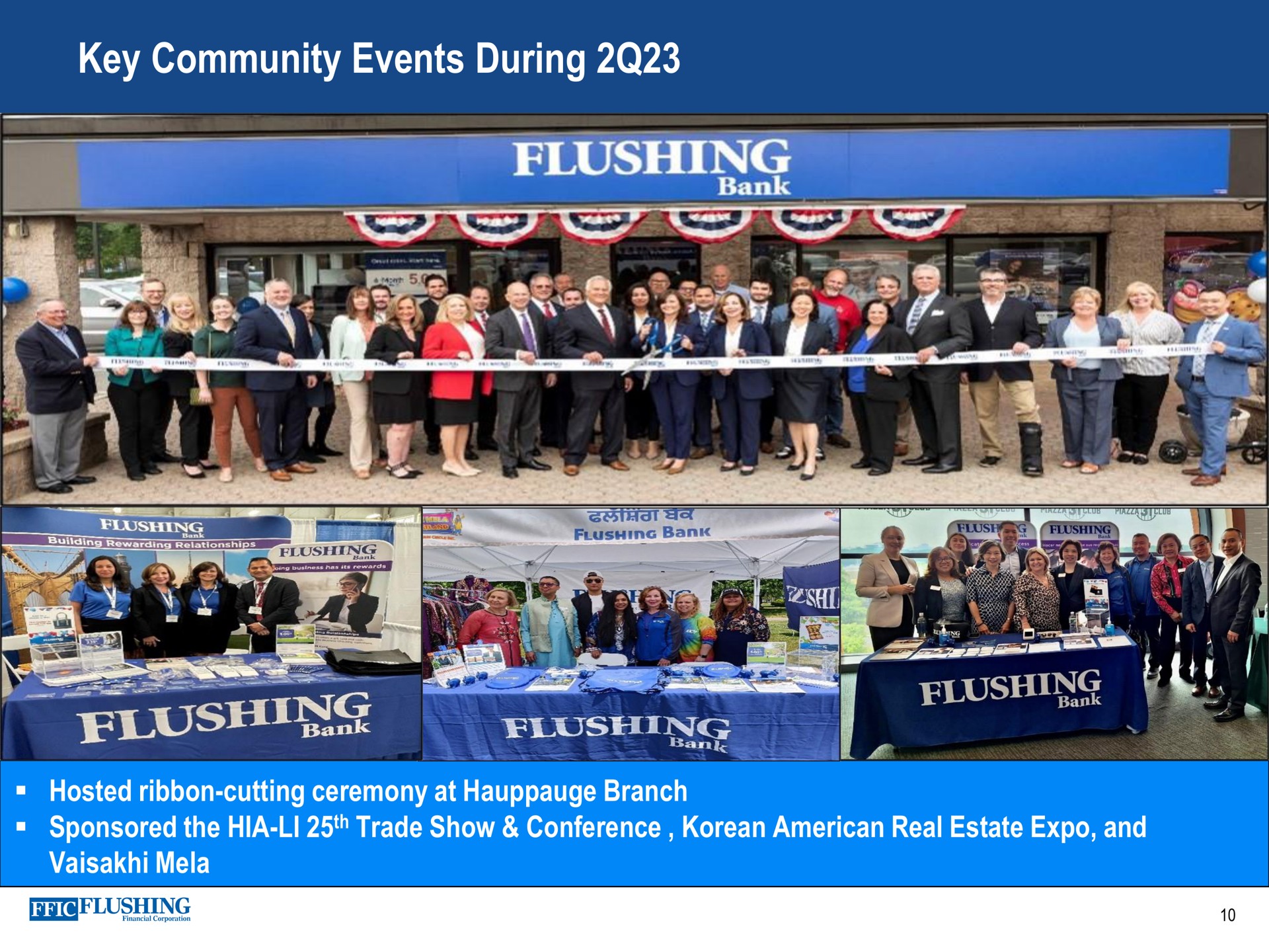 key community events during | Flushing Financial