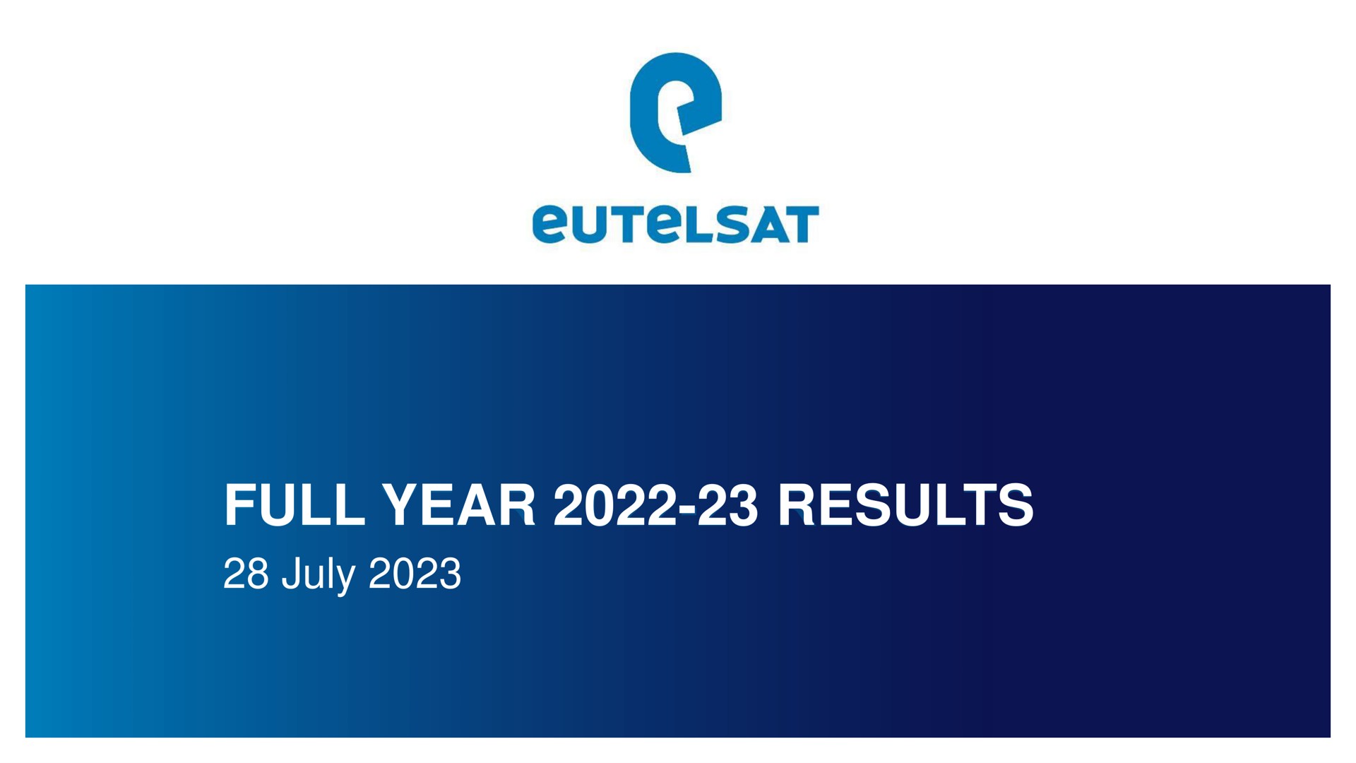 full year results | Eutelsat