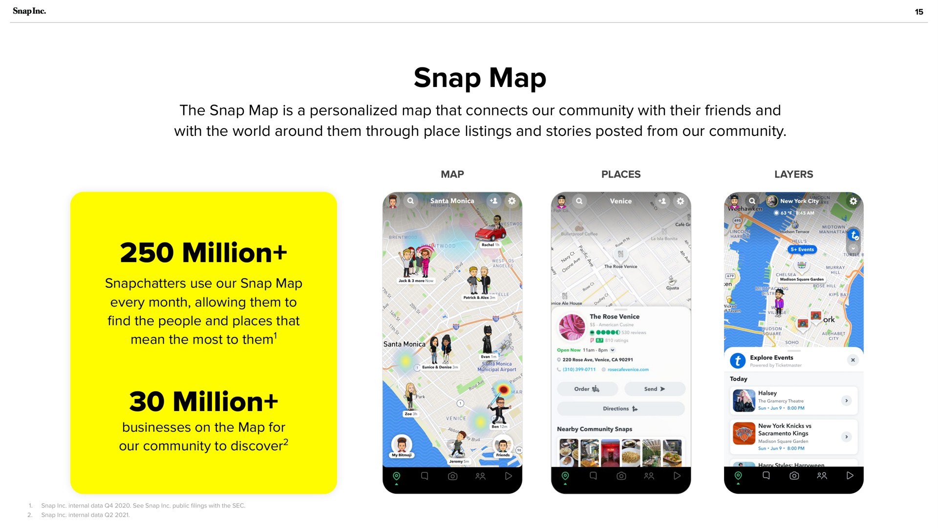 snap map million million | Snap Inc