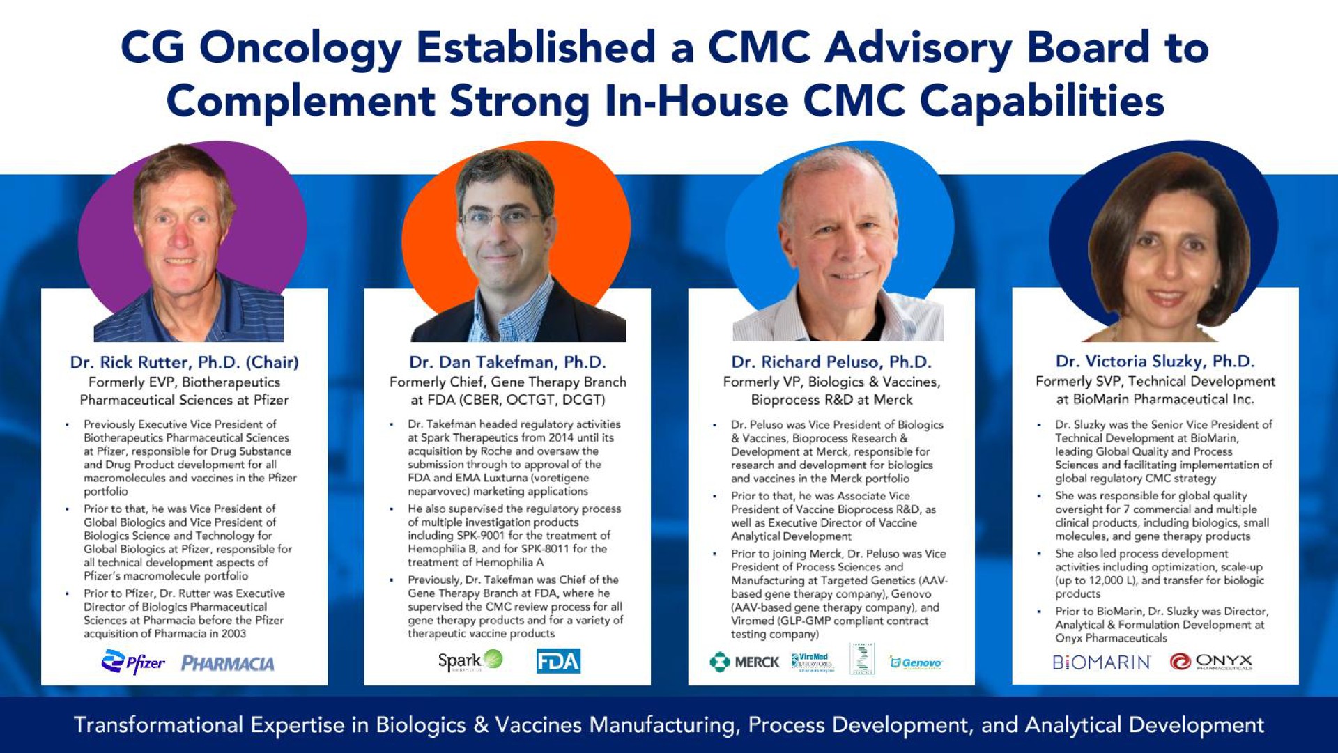 oncology established a advisory board to complement strong in house capabilities | CG Oncology