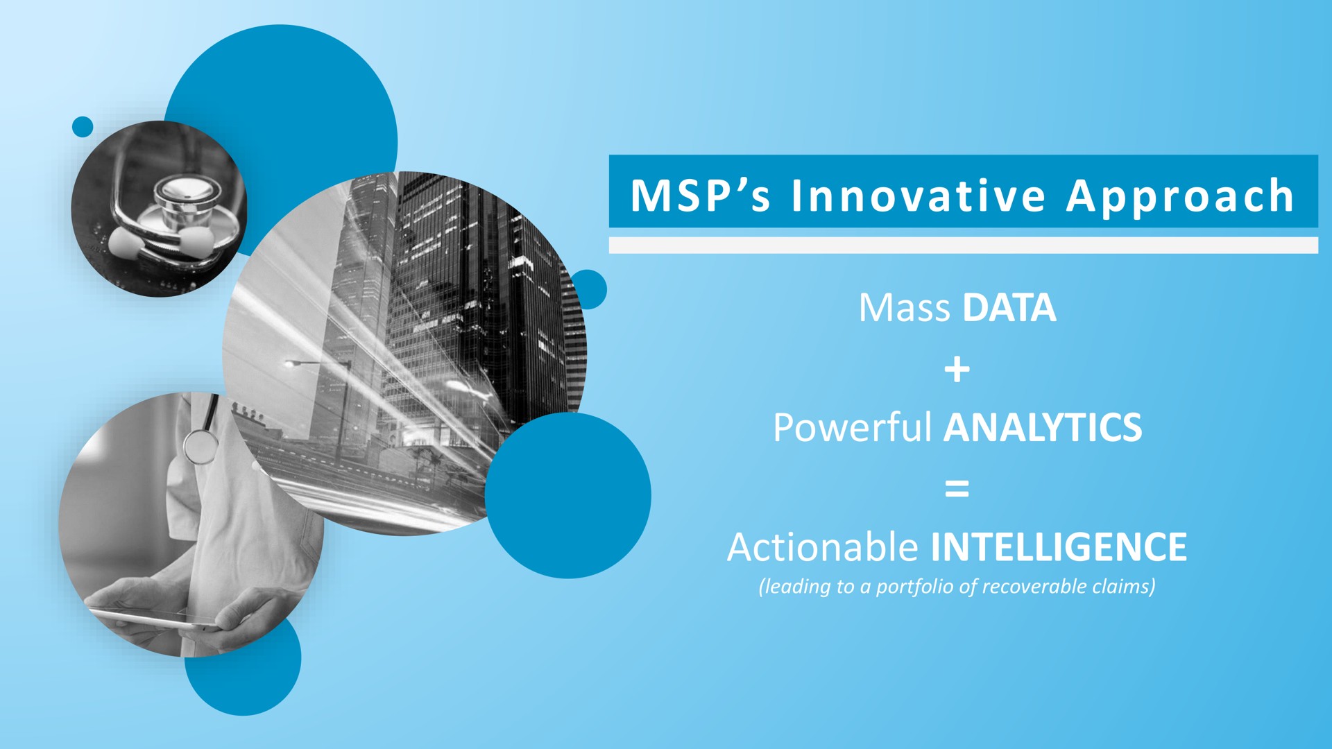 innovative approach mass data powerful analytics actionable intelligence | MSP Recovery