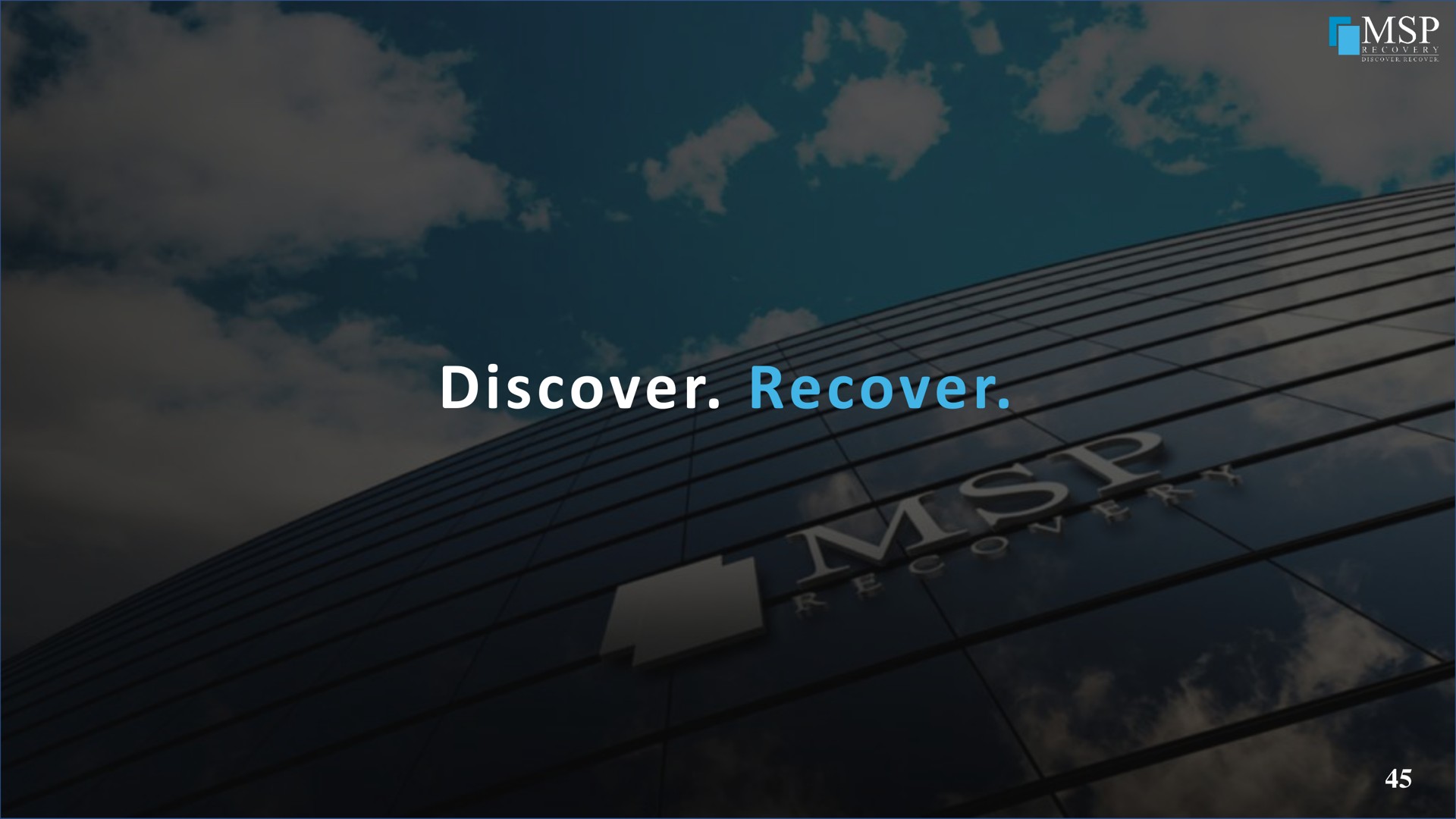discover recover | MSP Recovery