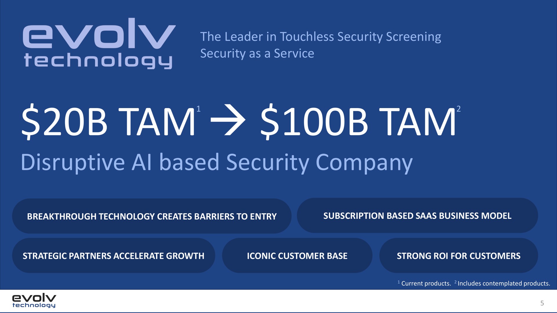 tam tam disruptive based security company | Evolv