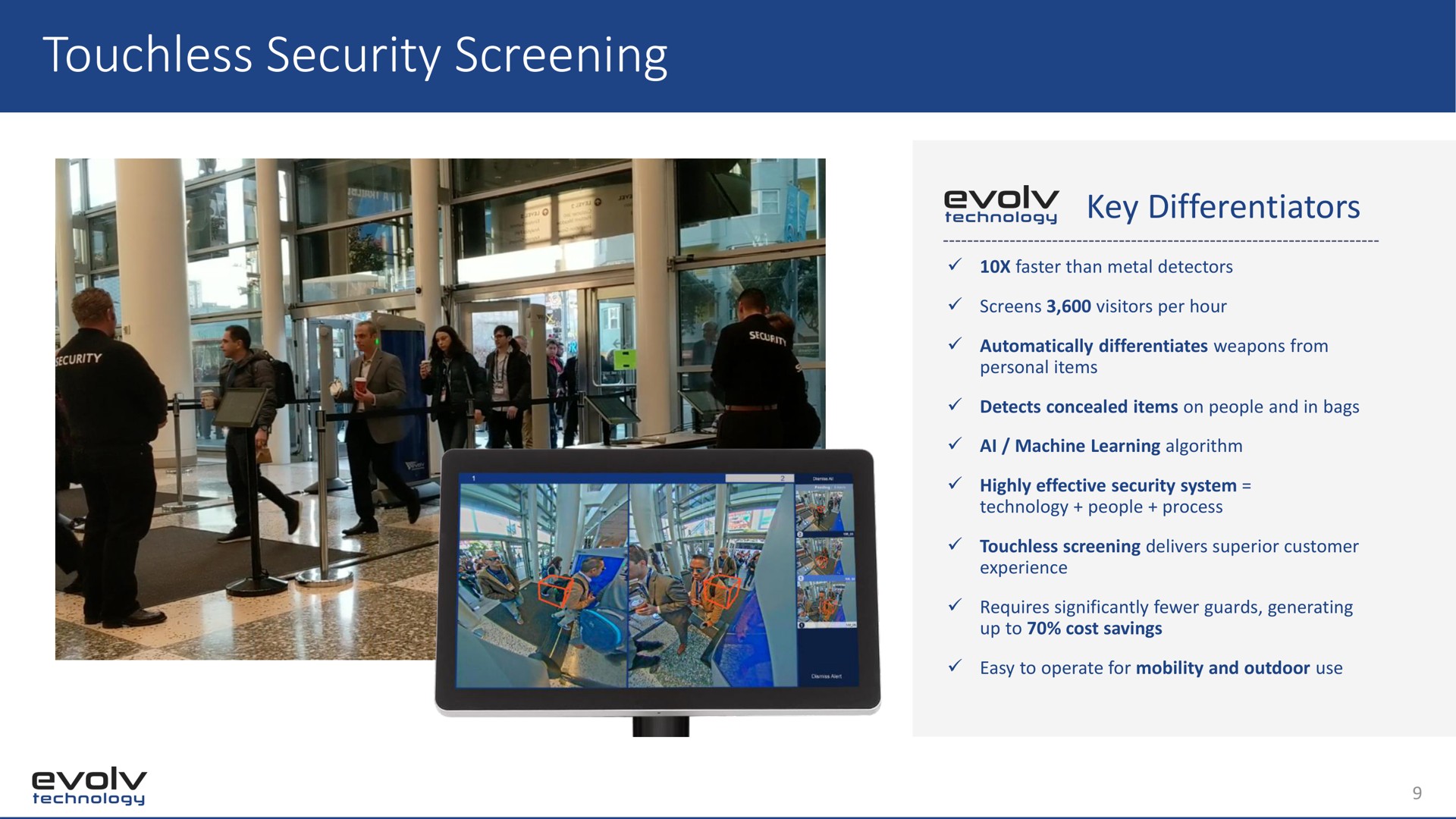 touchless security screening key differentiators | Evolv