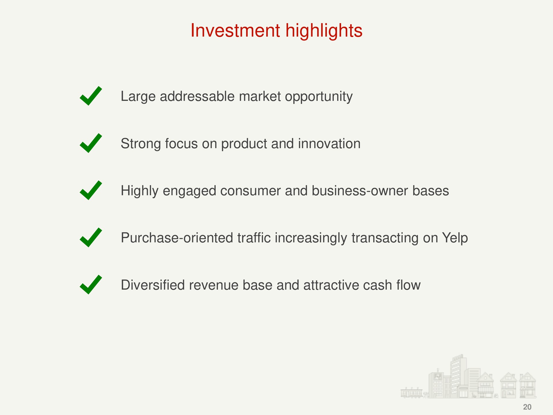 investment highlights | Yelp
