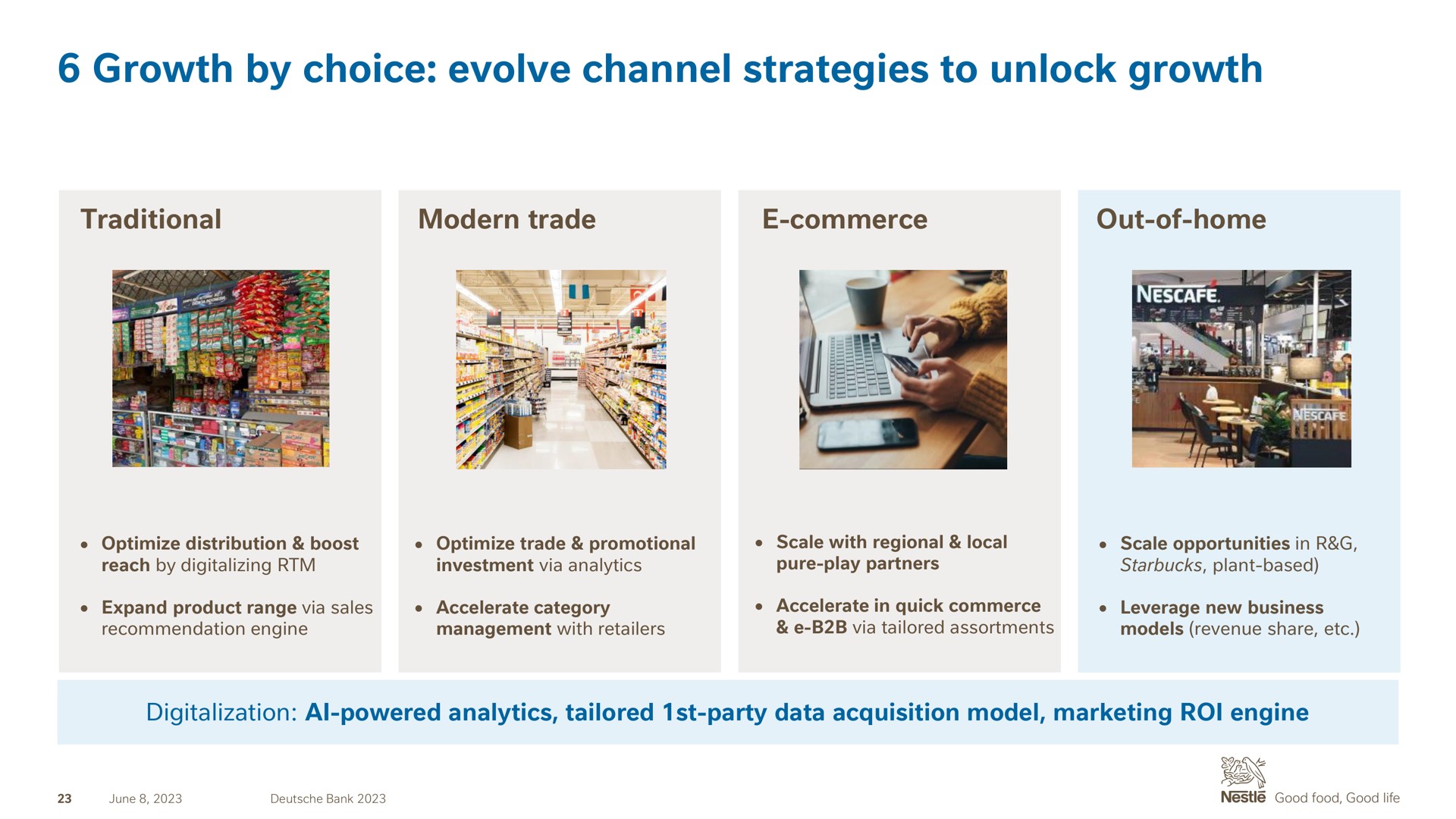 growth by choice evolve channel strategies to unlock growth | Nestle