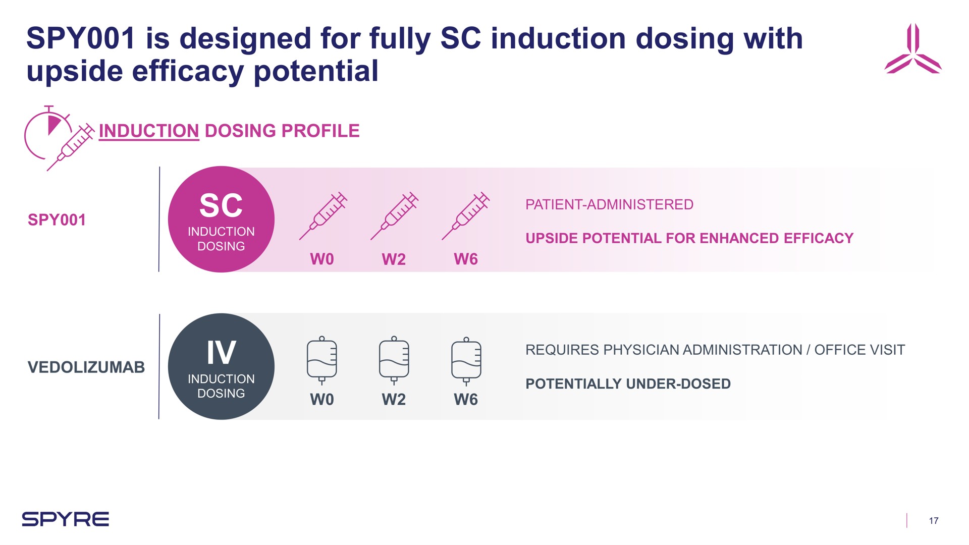spy is designed for fully induction dosing with upside efficacy potential a | Aeglea BioTherapeutics
