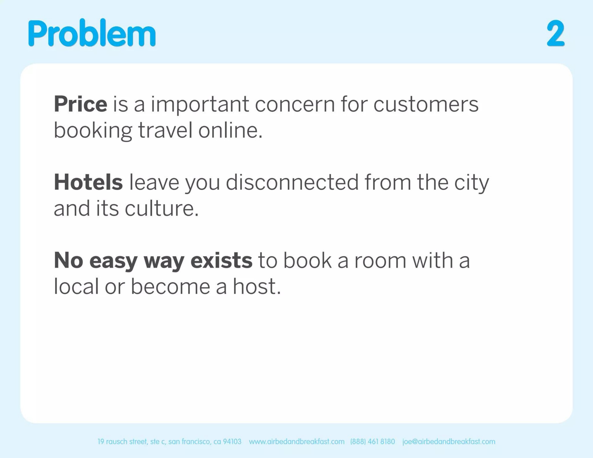 problem | Airbnb