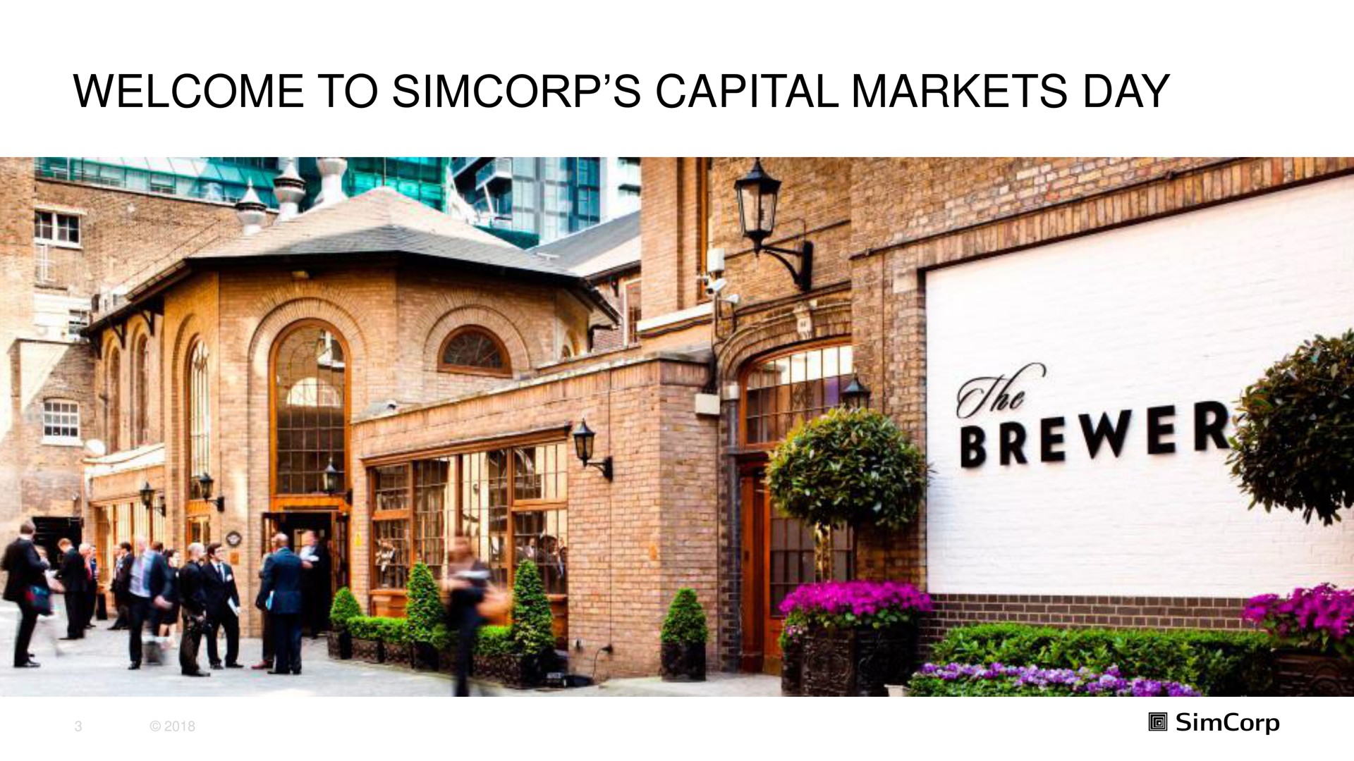 welcome to capital markets day | SimCorp