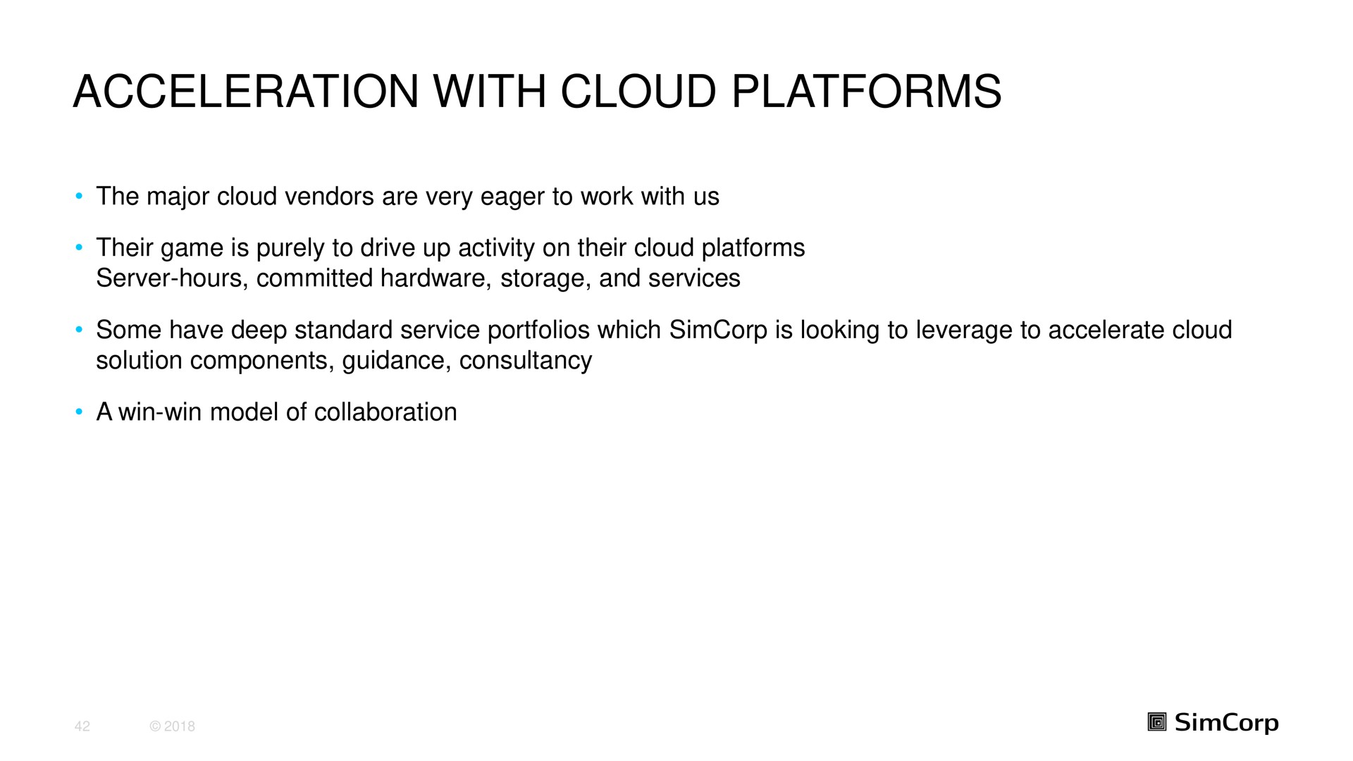acceleration with cloud platforms | SimCorp