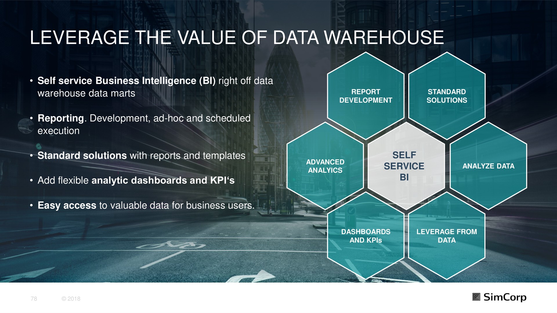 leverage the value of data warehouse | SimCorp