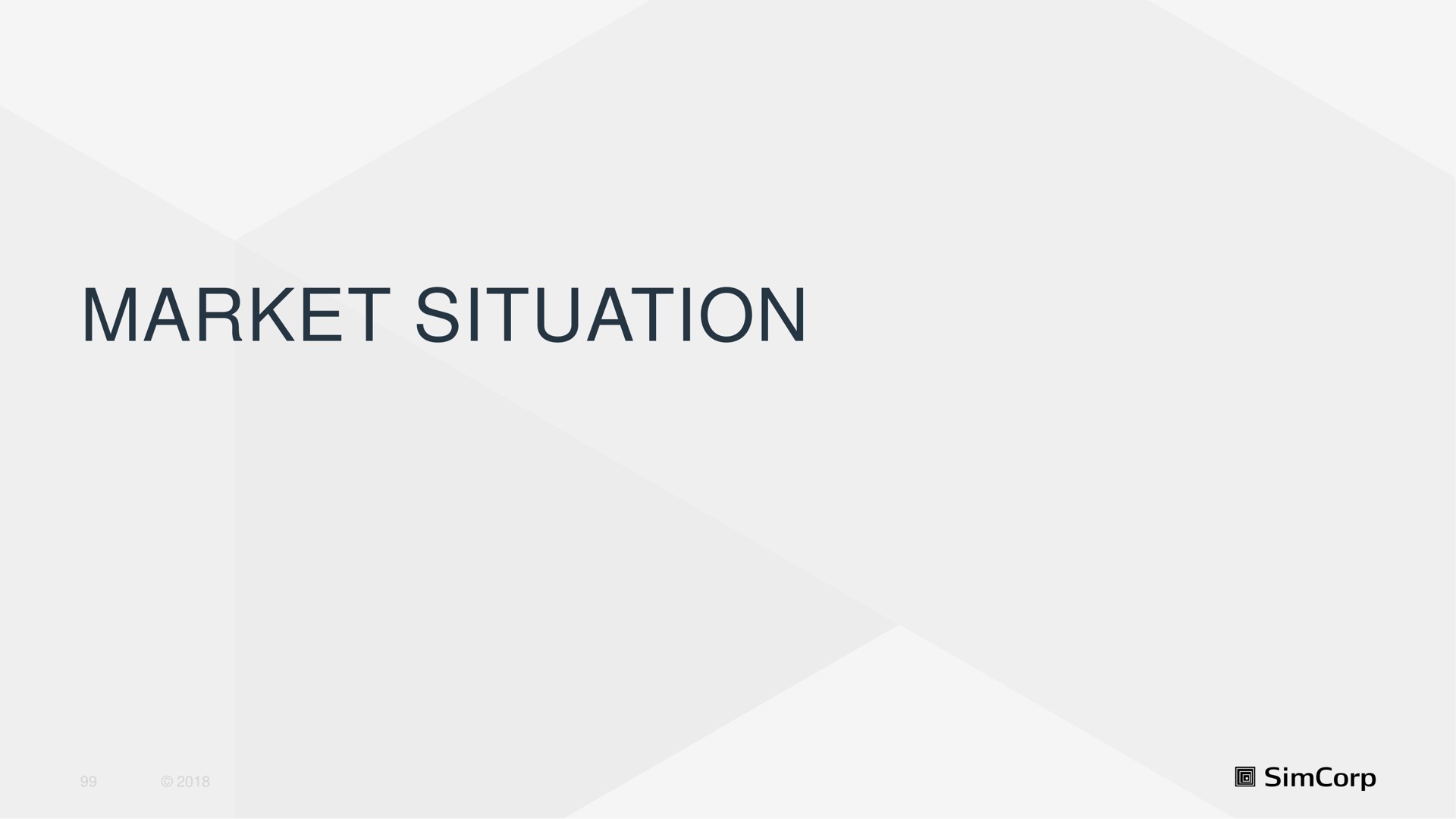 market situation | SimCorp