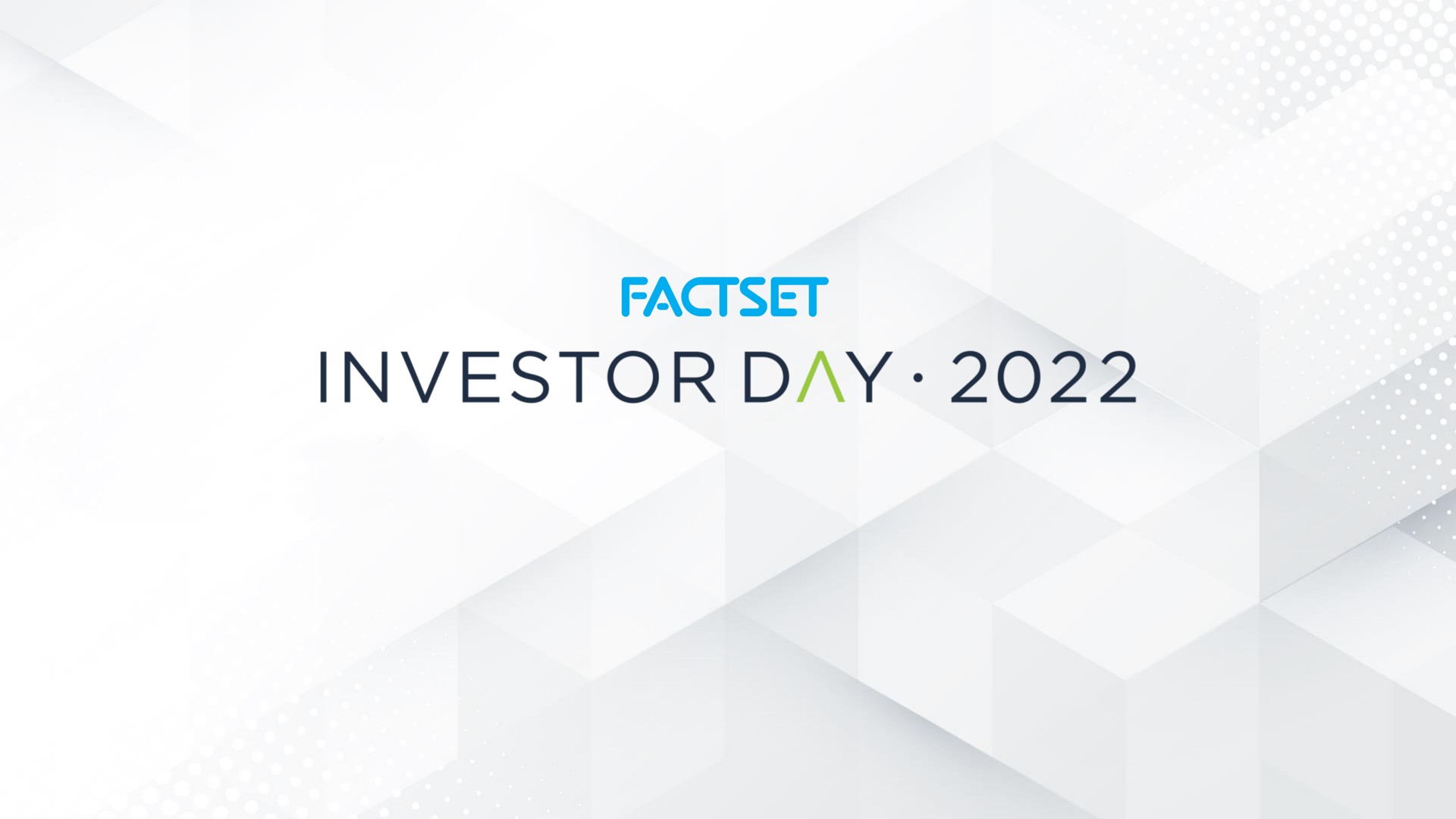 investor day | Factset