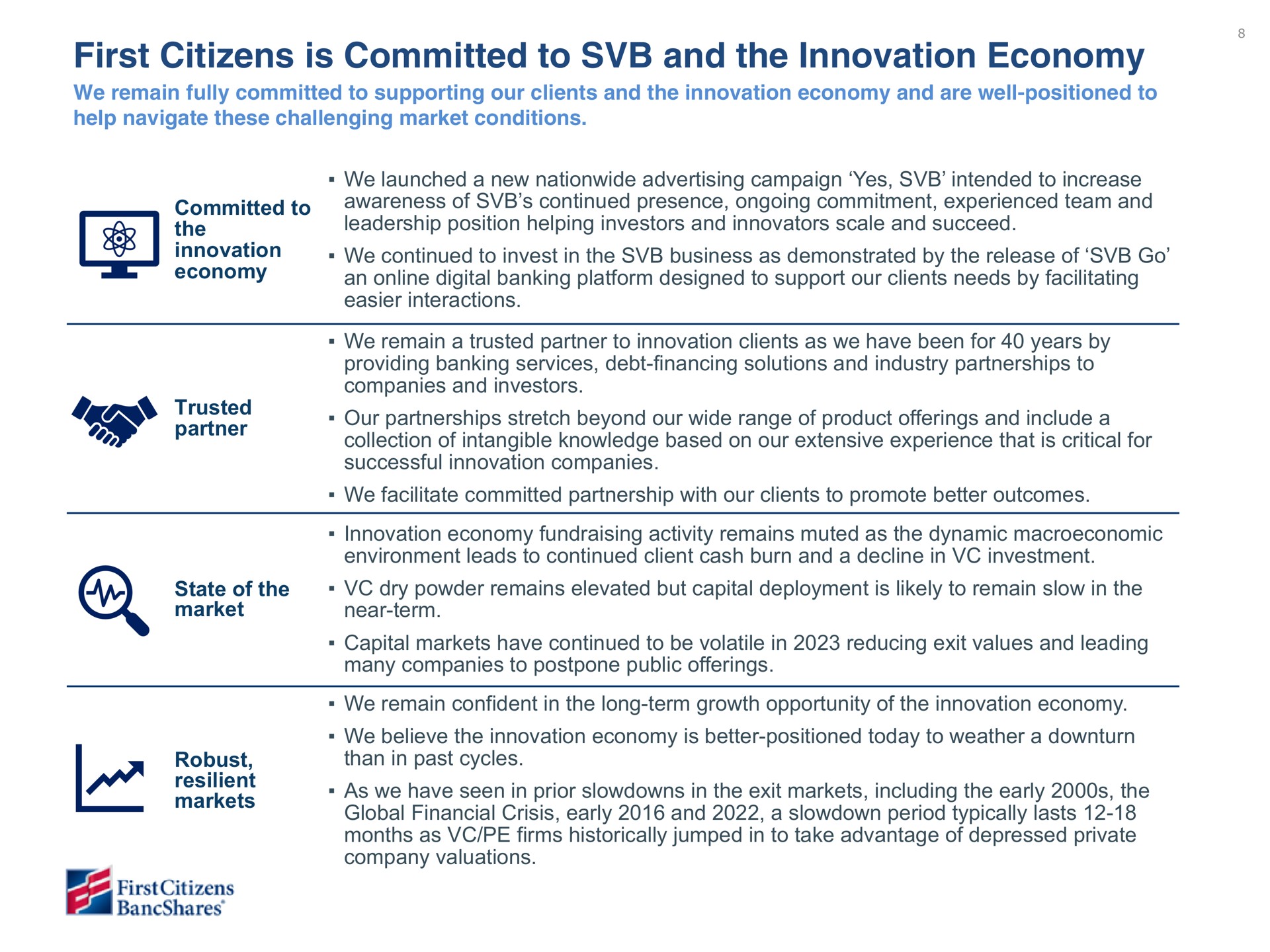 first citizens is committed to and the innovation economy a a trusted | First Citizens BancShares