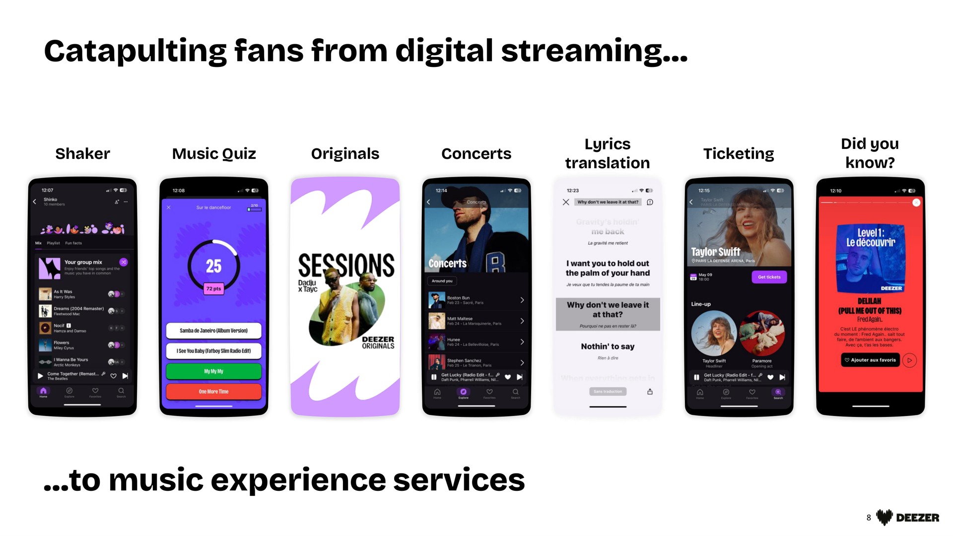 catapulting fans from digital streaming to music experience services | Deezer