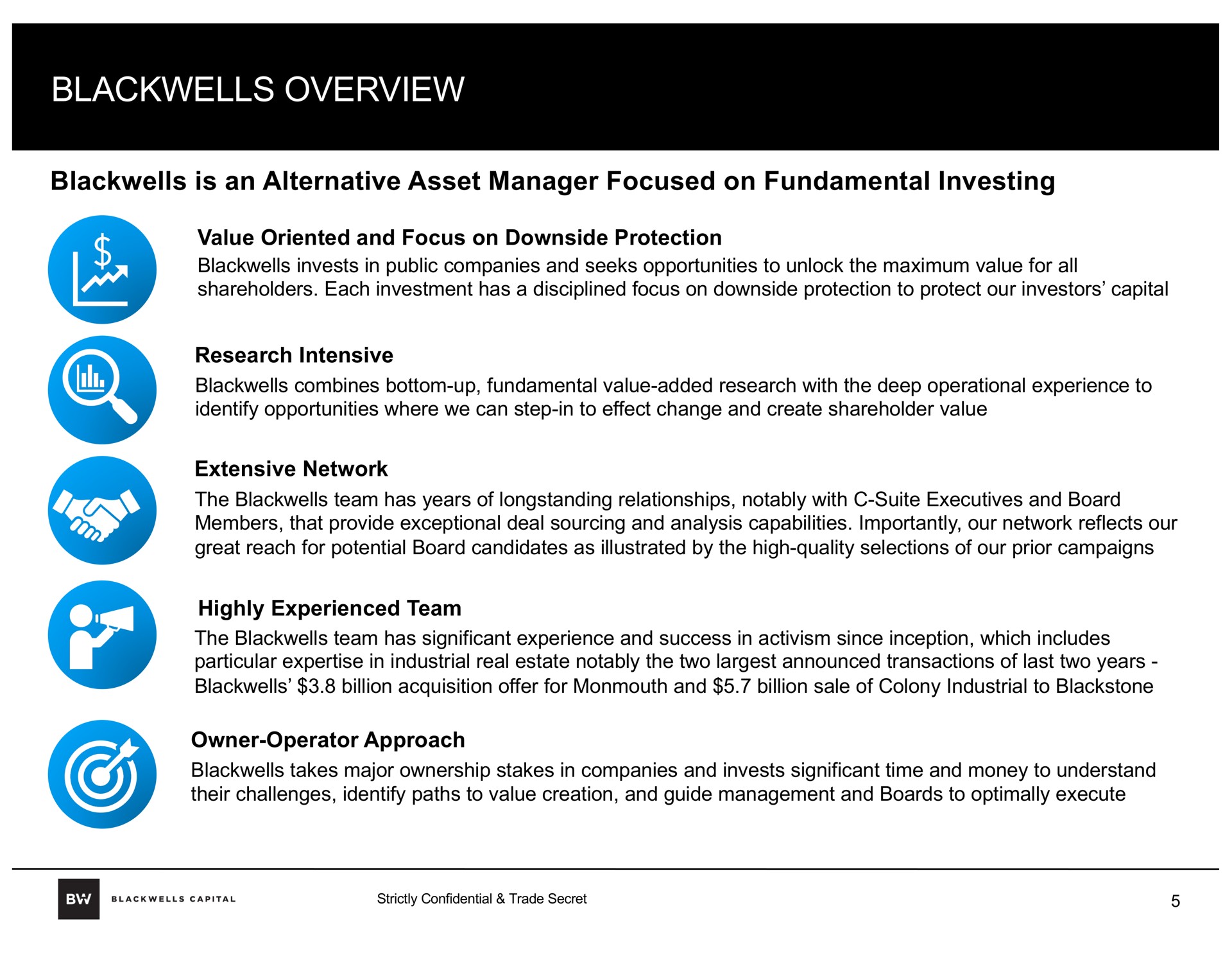 overview is an alternative asset manager focused on fundamental investing | Blackwells Capital