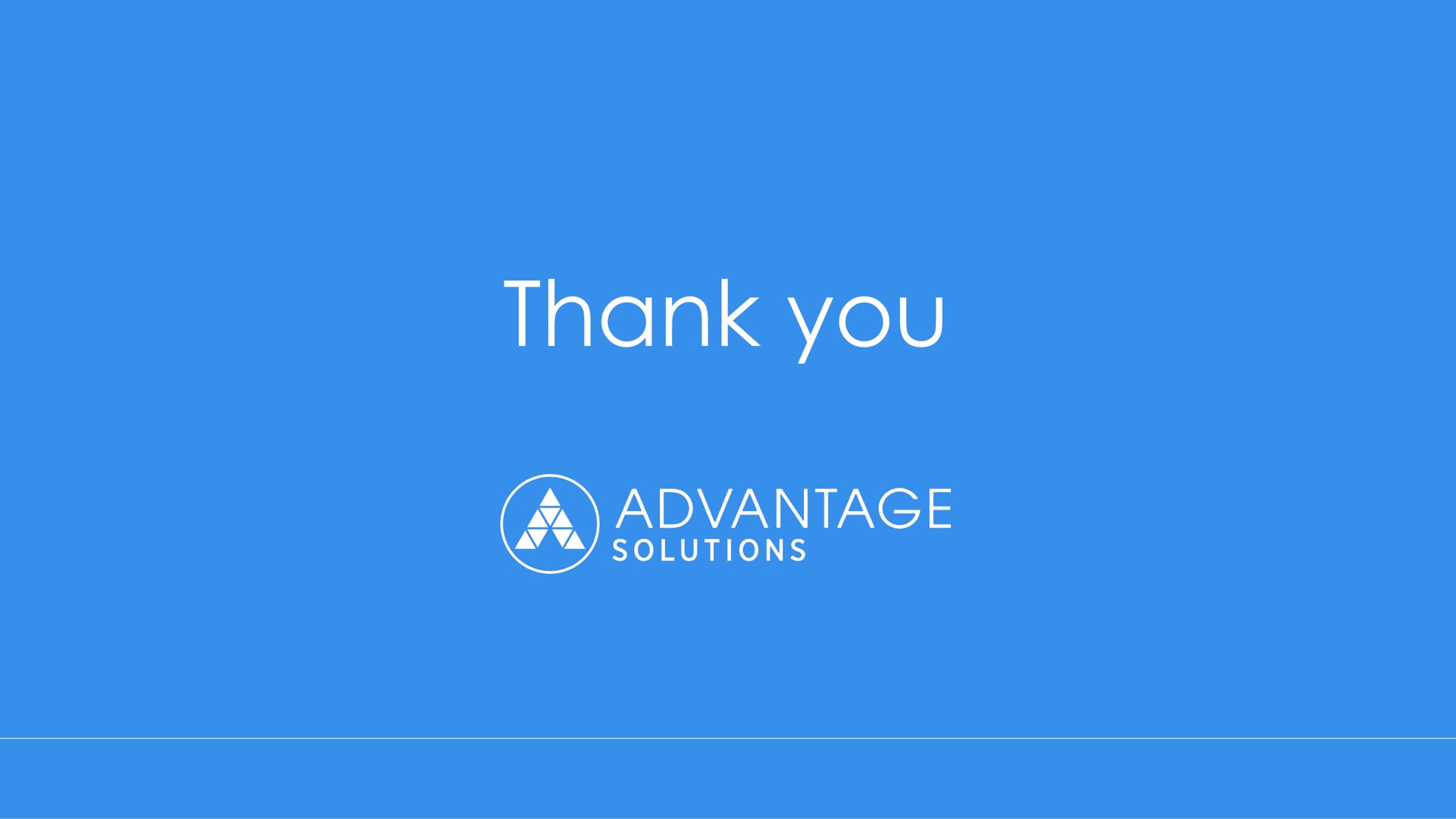 thank you advantage | Advantage Solutions