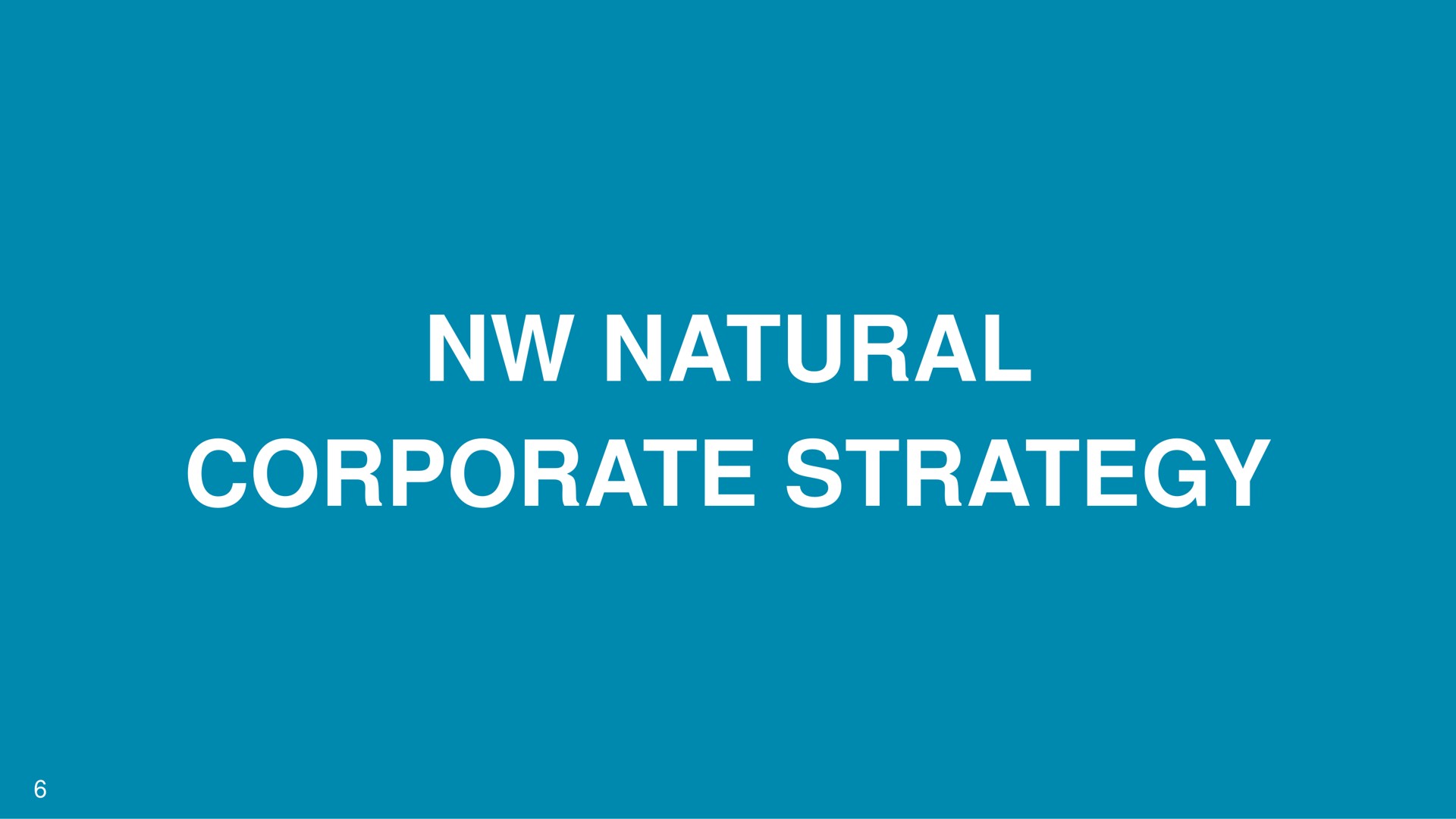 natural corporate strategy | NW Natural Holdings