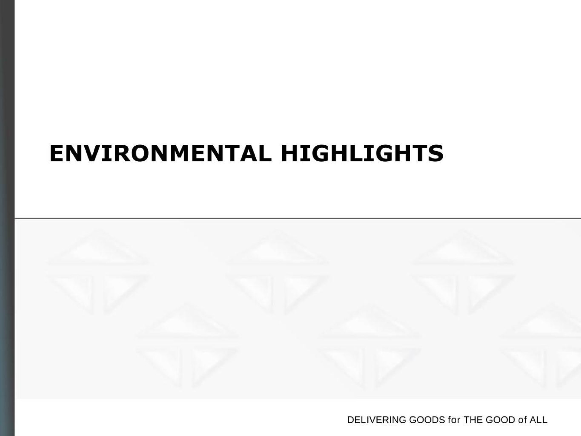 environmental highlights | Trinity Industries