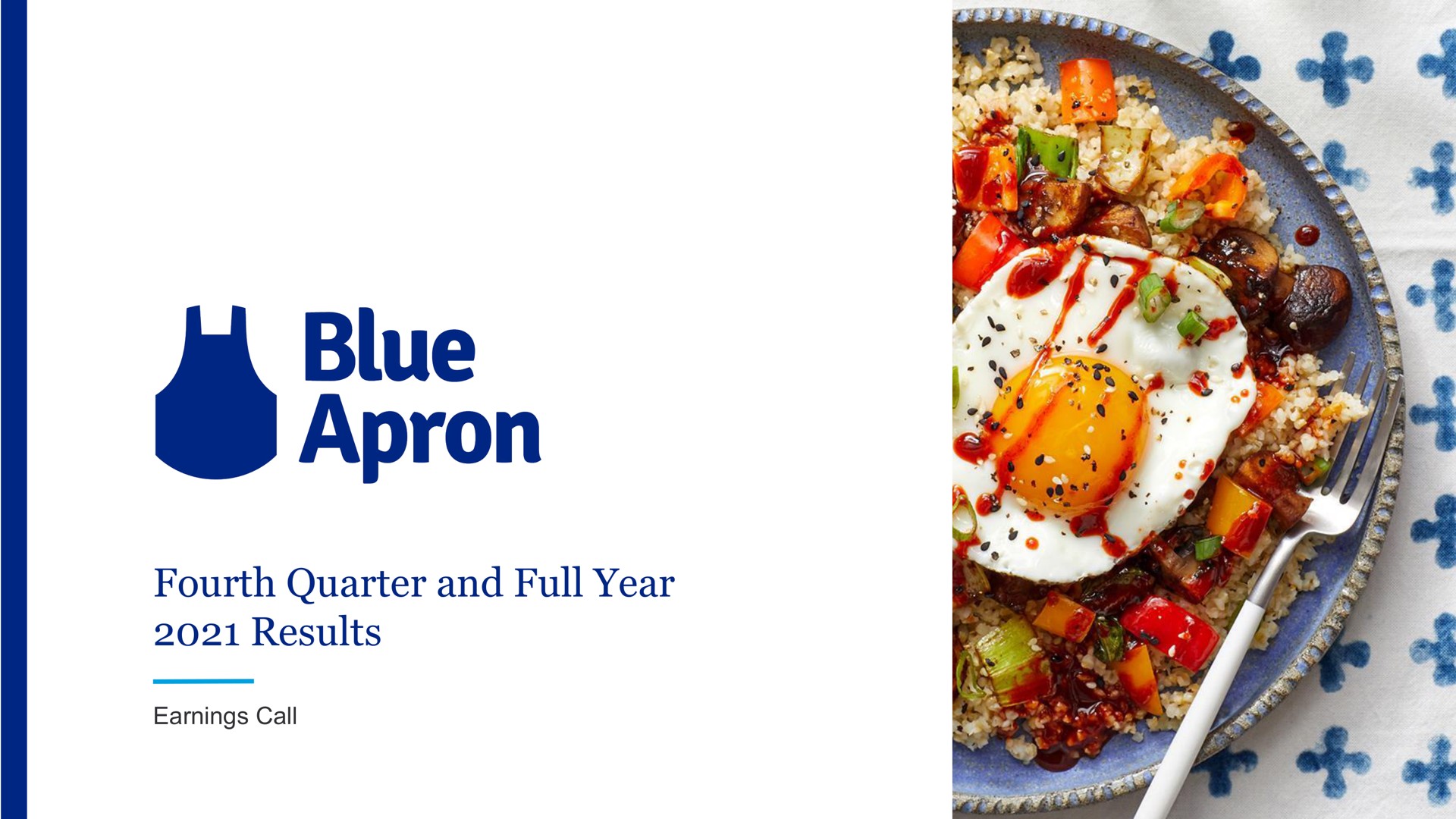 fourth quarter and full year results blue apron | Blue Apron