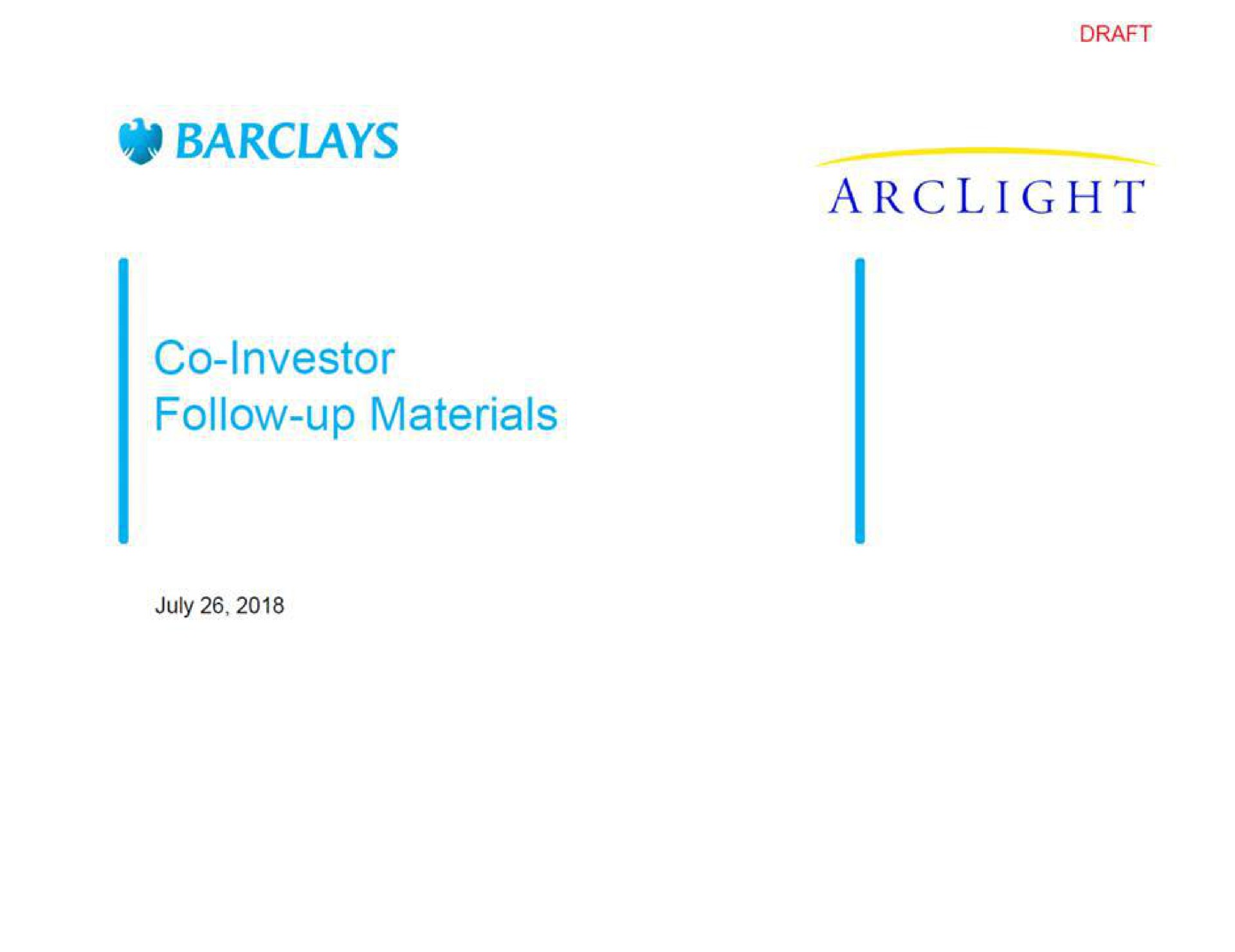investor follow up materials | Barclays