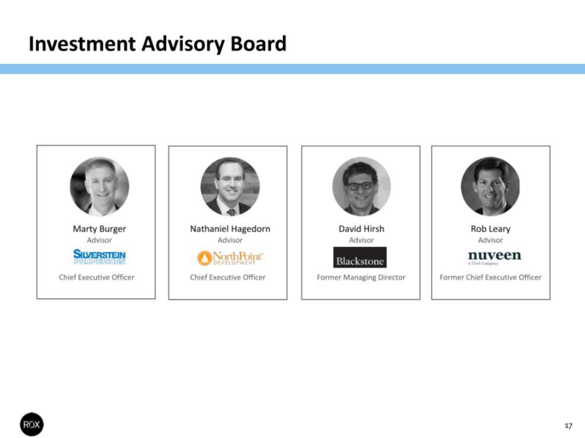 investment advisory board a | ROX Financial