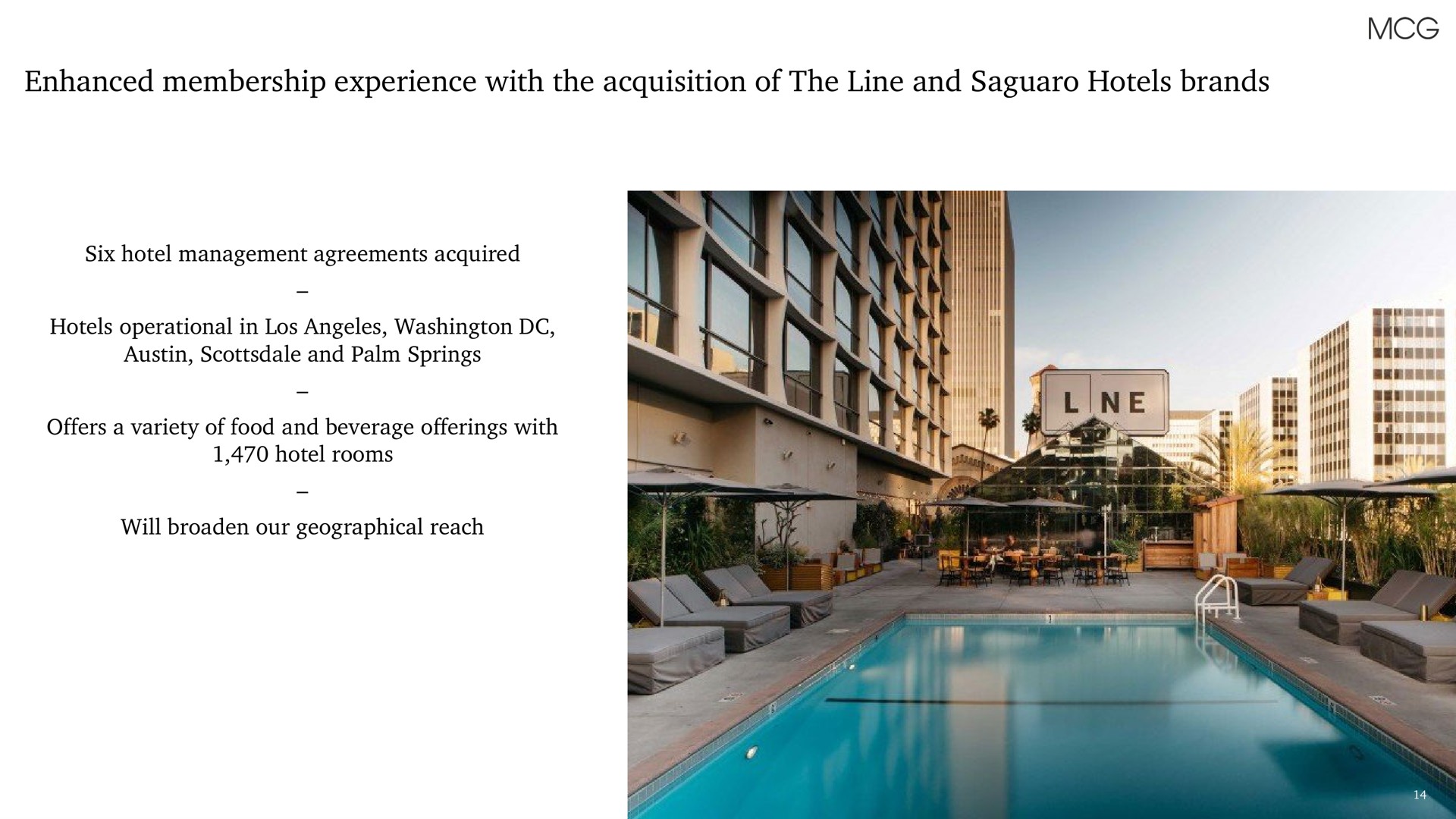 enhanced membership experience with the acquisition of the line and saguaro hotels brands | Membership Collective Group