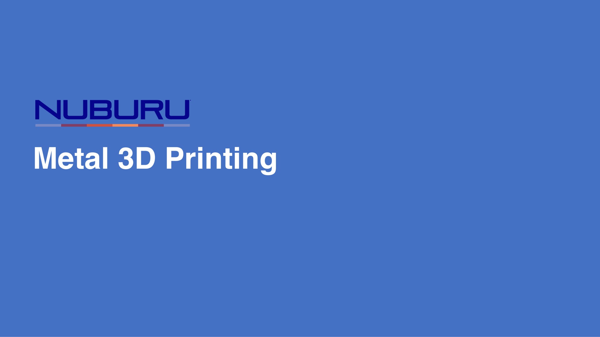 metal printing | NUBURU