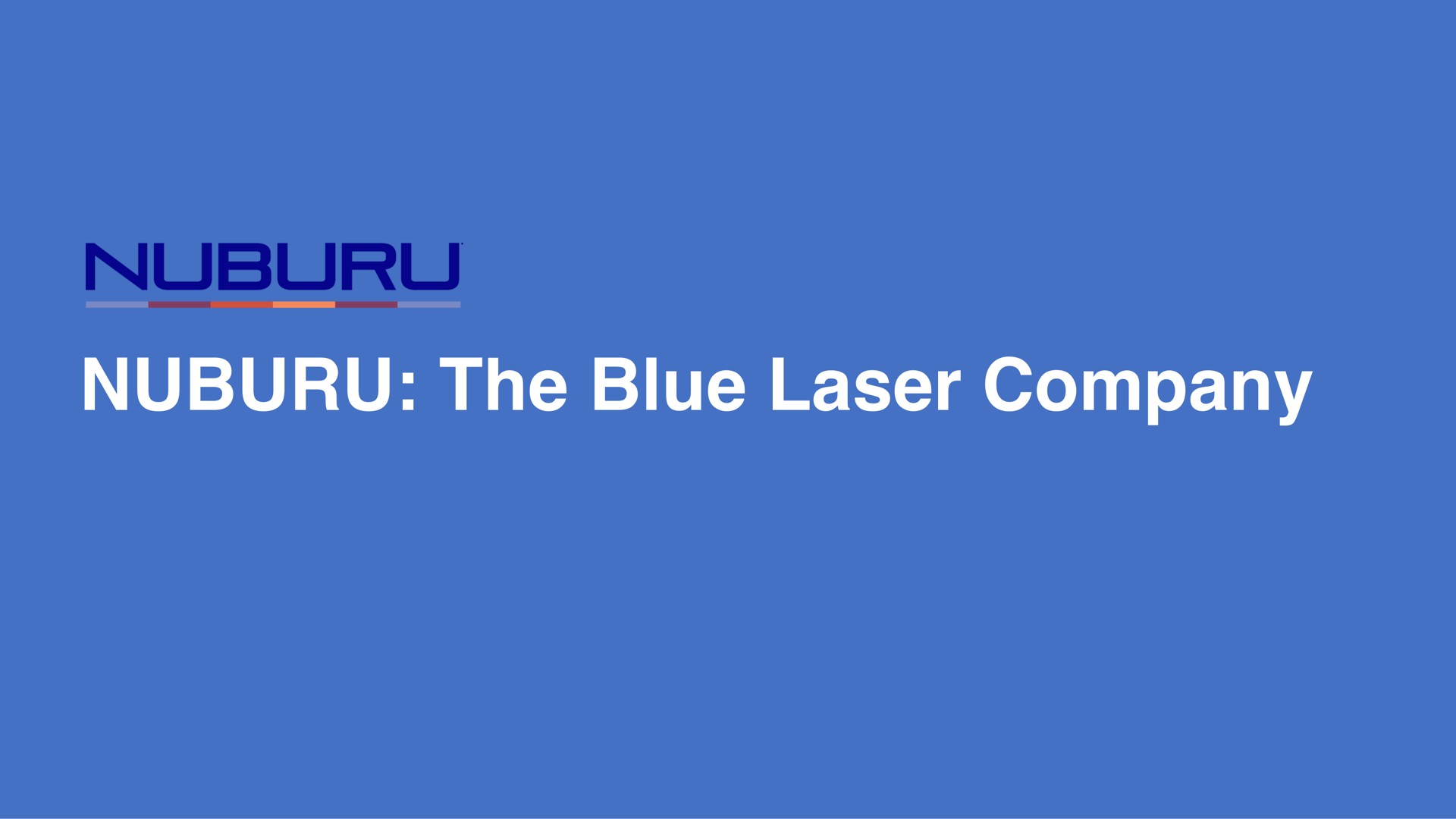 the blue laser company | NUBURU