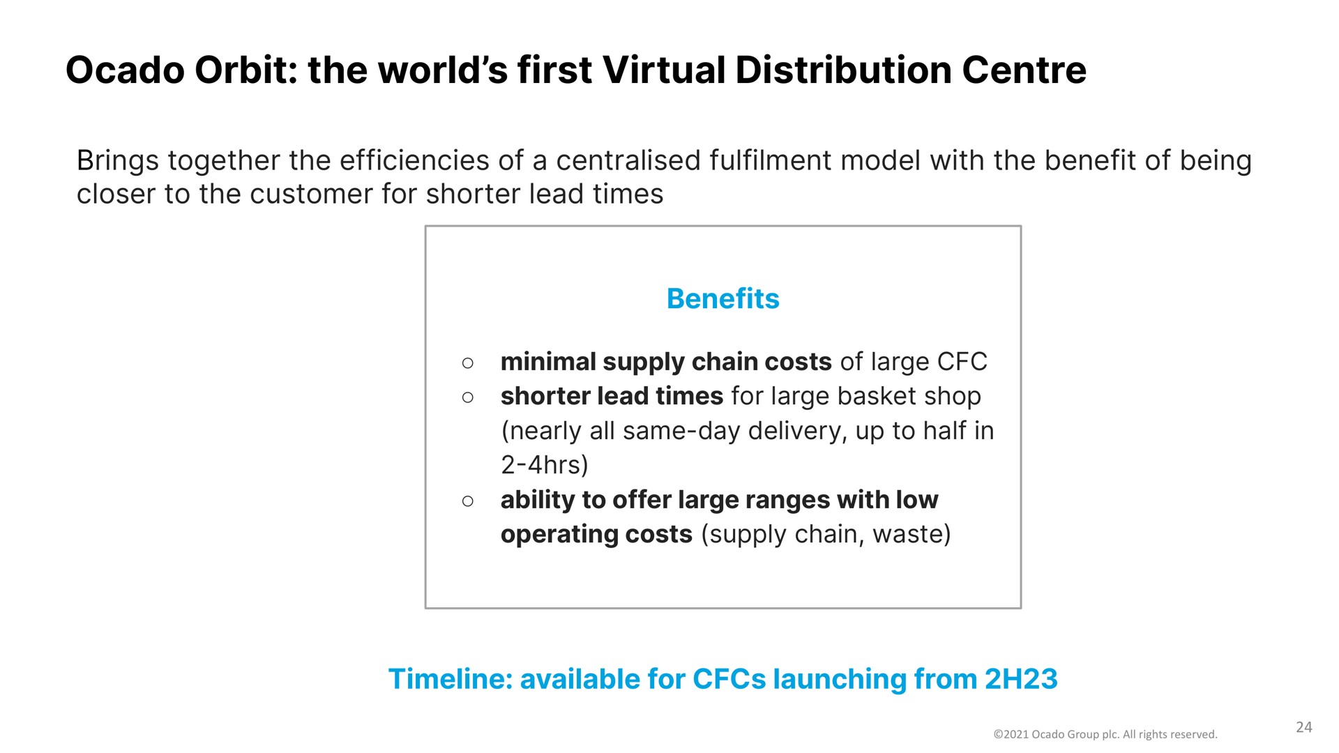orbit the world first virtual distribution | Ocado